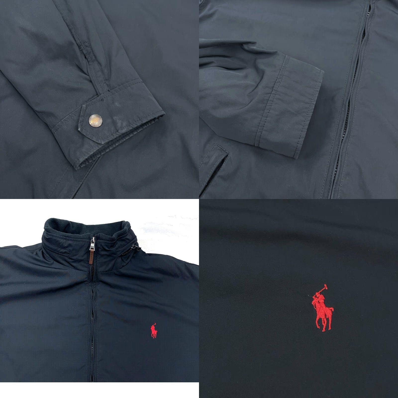 Polo Ralph Lauren VINTAGE Polo Ralph Lauren Jacket Men 2XL Black Bomber Windbreaker Lined Hooded Short All Seasons Zip Size US XXL / EU 58 / 5 - 8 Thumbnail