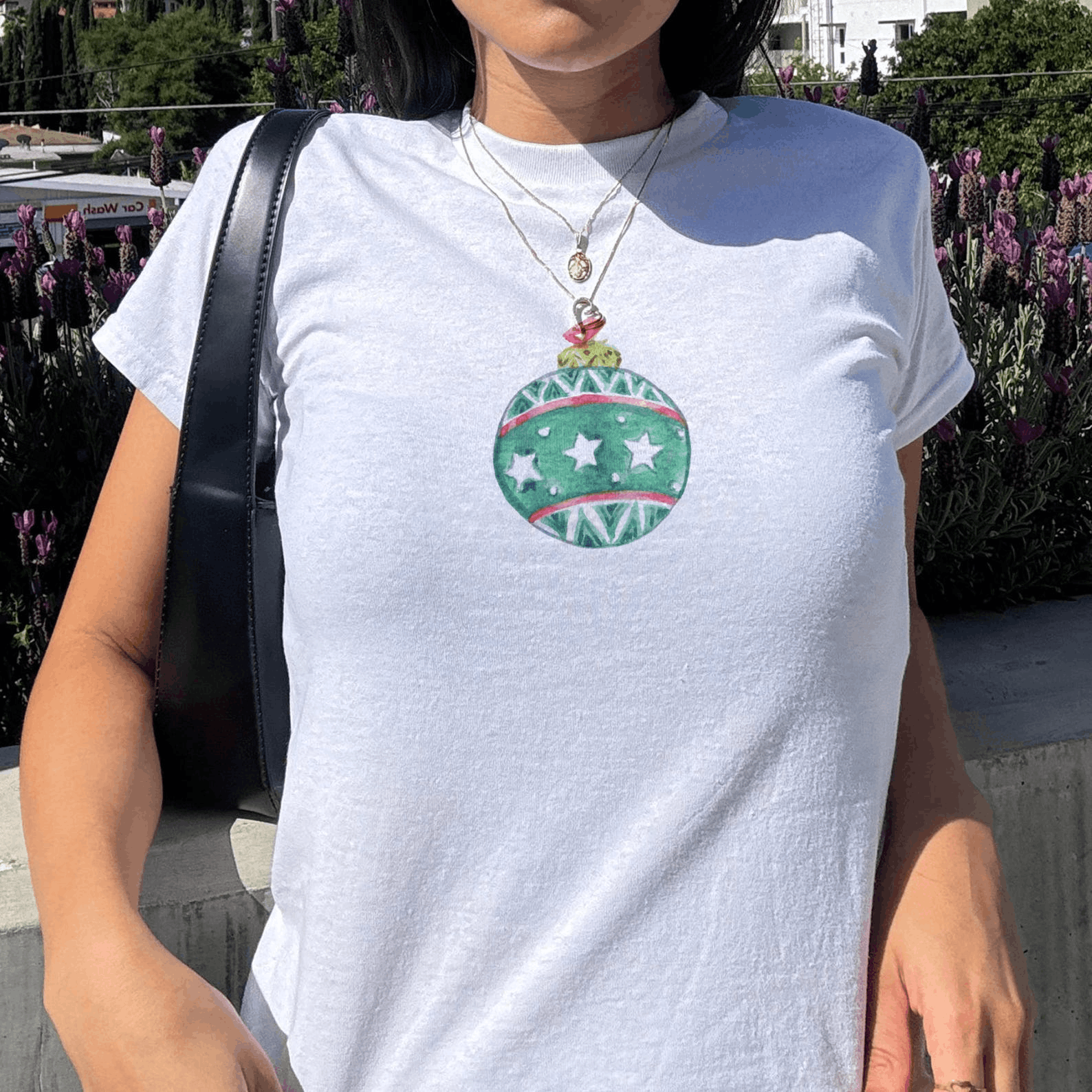 Other Christmas Coquette Baby Tee – Y2K Retro Size L / US 10 / IT 46 - 2 Thumbnail