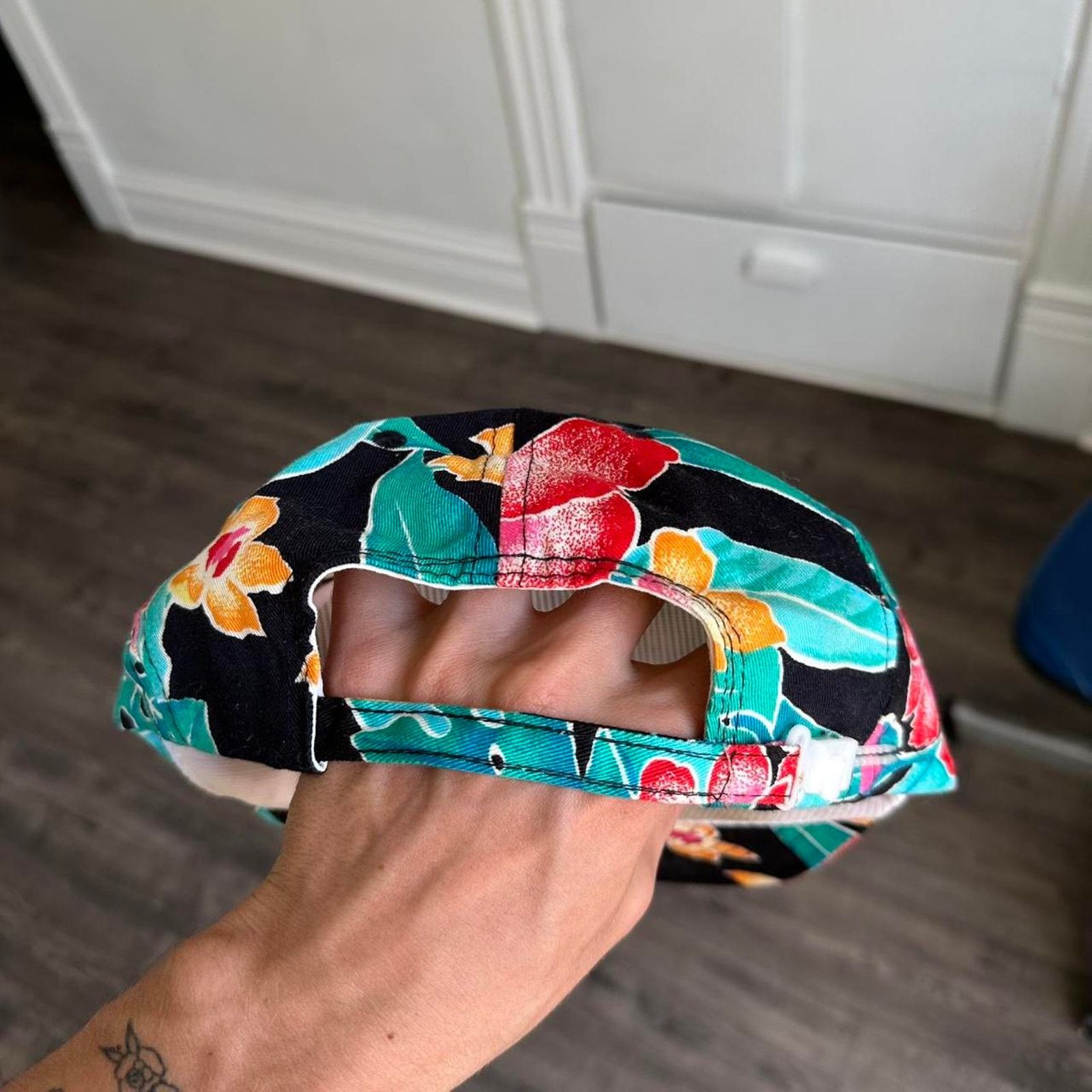 Vintage Vintage 80s Retro Hawaiian Floral Hawaii Trucker Hat Cap Size ONE SIZE - 6 Thumbnail