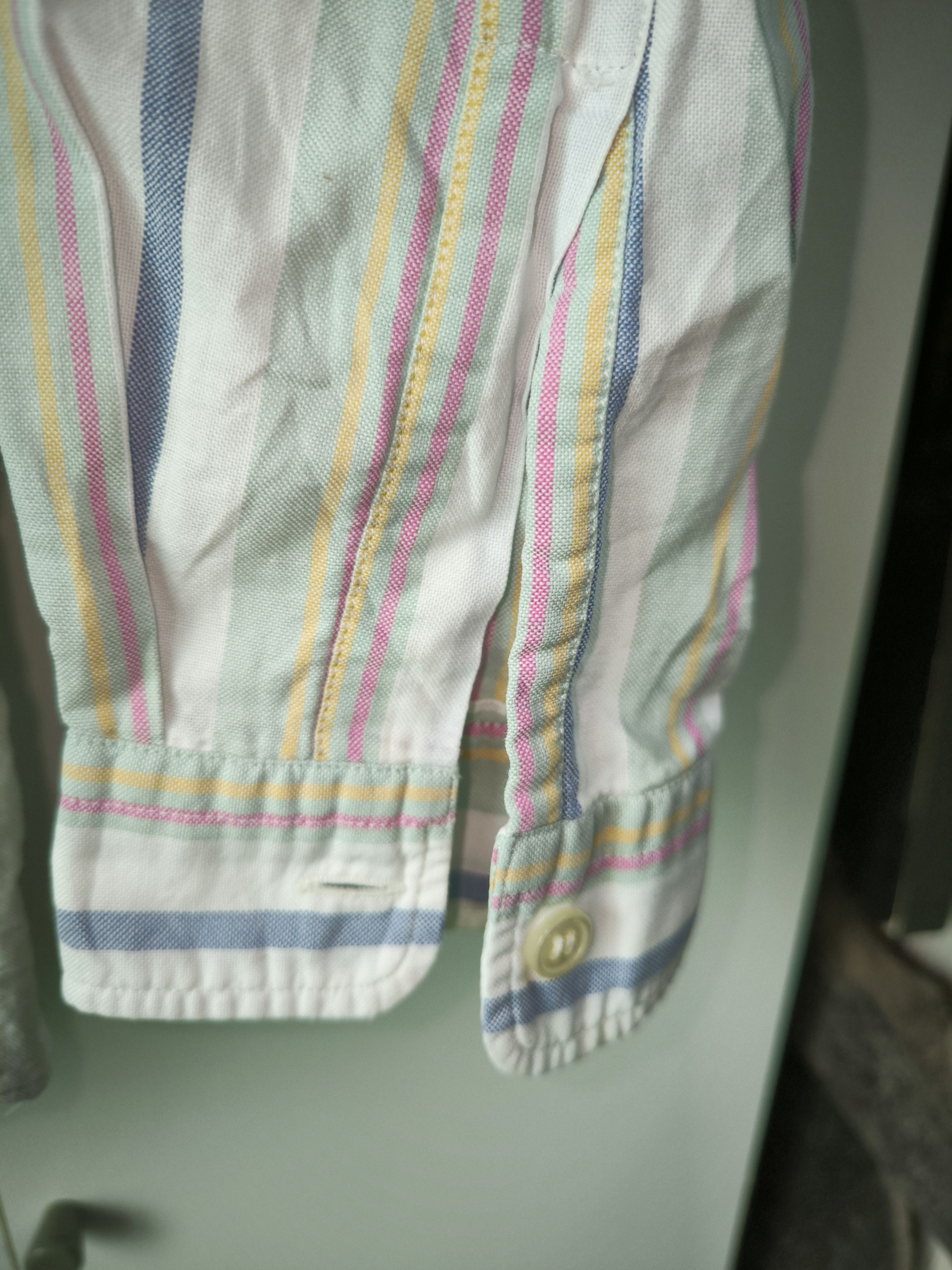 Vintage Vintage Work Stone Island Mandarin Collar Striped Size US L / EU 52-54 / 3 - 11 Thumbnail