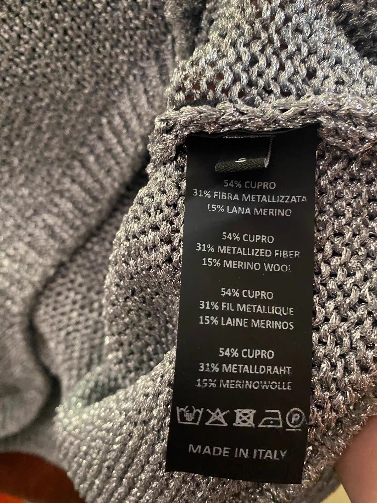 Raf Simons Raf Simons RS Silver Glitter Sweater Size S / US 4 / IT 40 - 6 Thumbnail