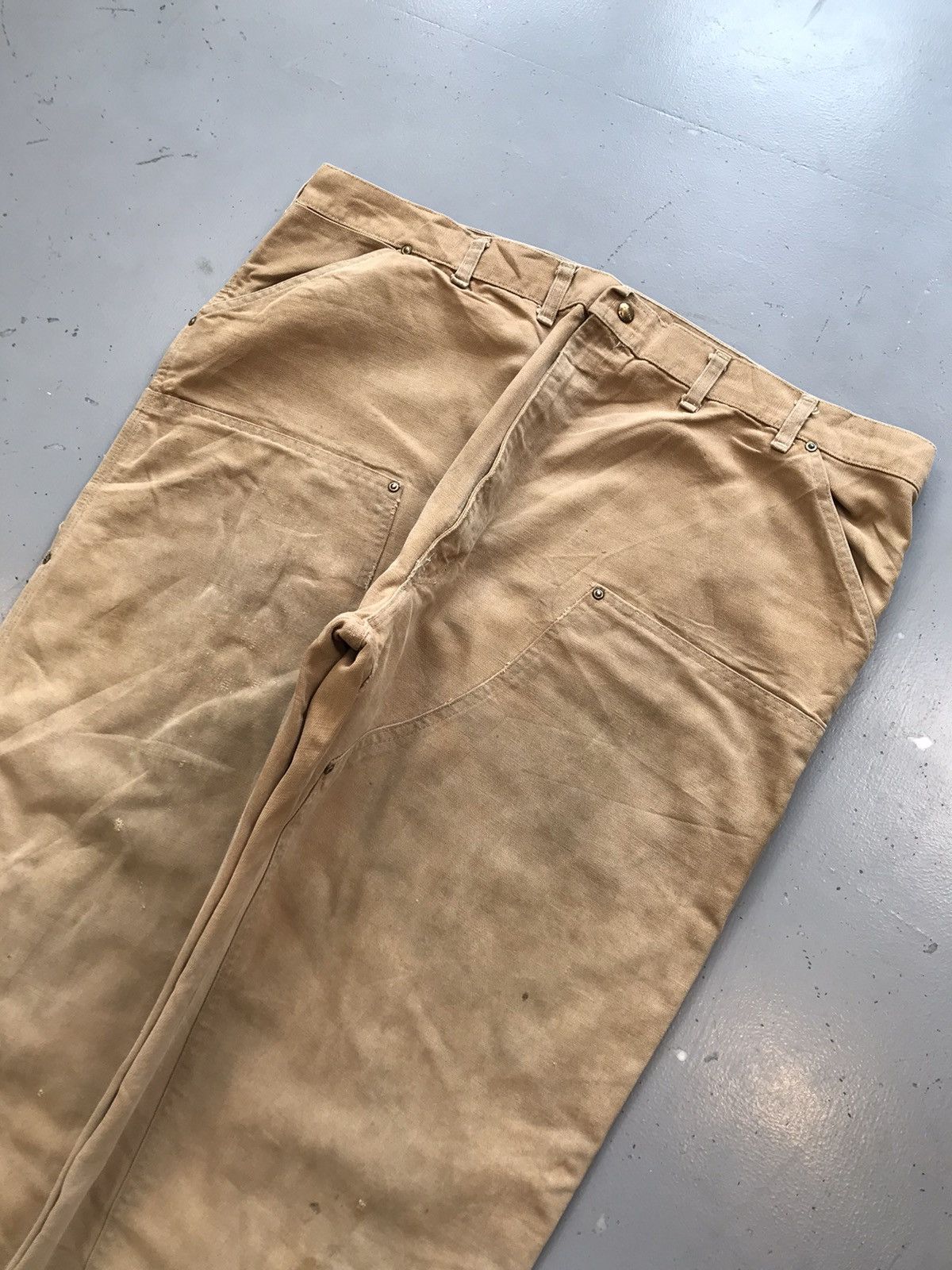 Carhartt × Vintage Vintage Carhartt b136 BRN double knee carpenter denim Size US 42 / EU 58 - 4 Thumbnail
