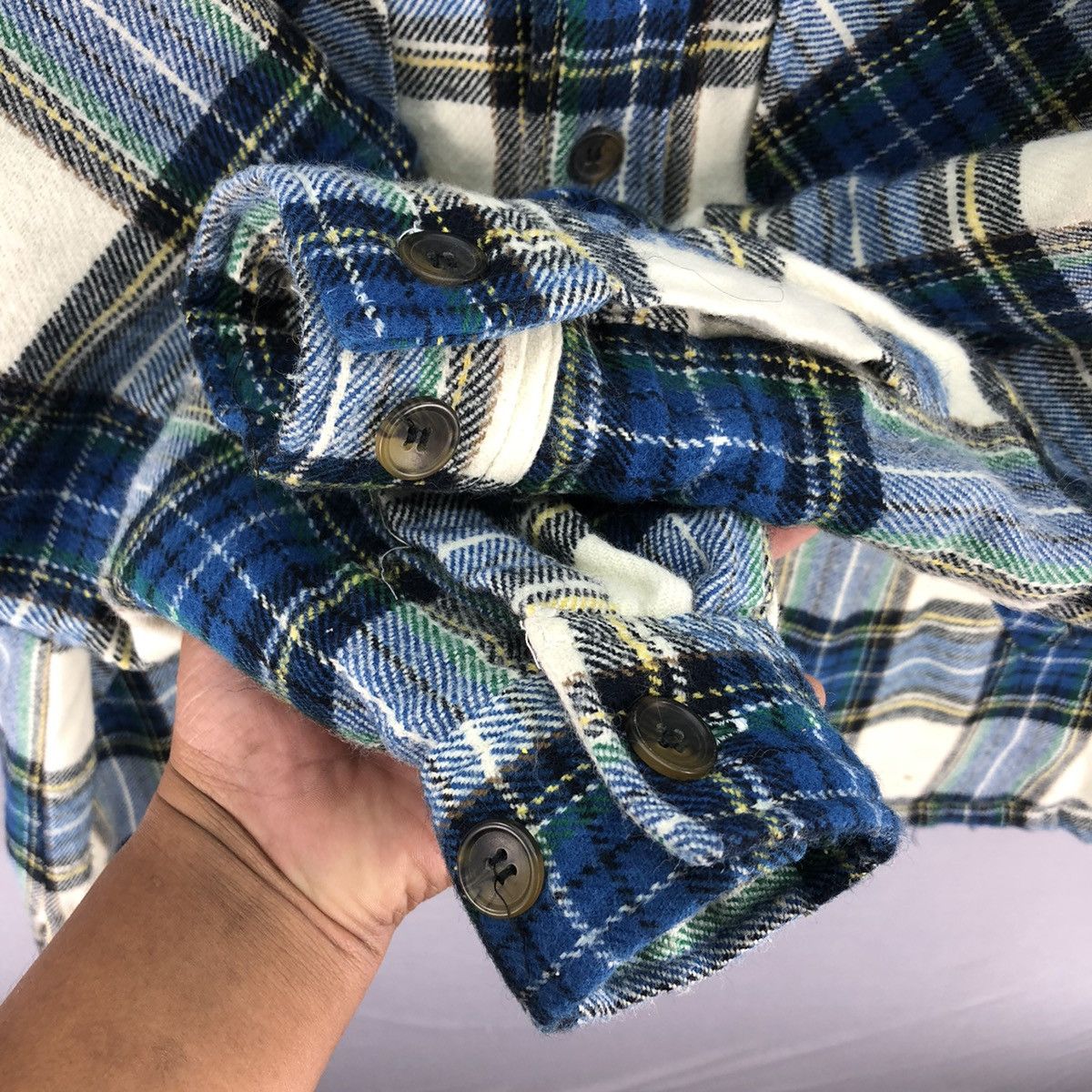 Japanese Brand Vintage 90's Flannel Jacket Tartan Check by GQFORD Size US XL / EU 56 / 4 - 13 Thumbnail