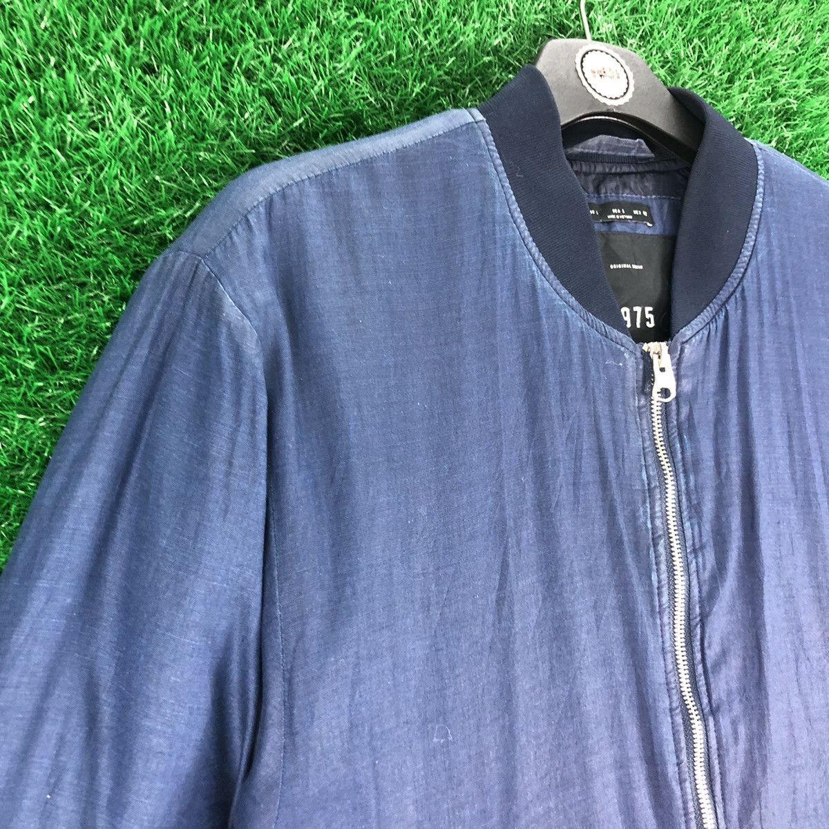 Japanese Brand Bomber Jacket Type MA-1 Denim by 1975 Size US L / EU 52-54 / 3 - 2 Thumbnail