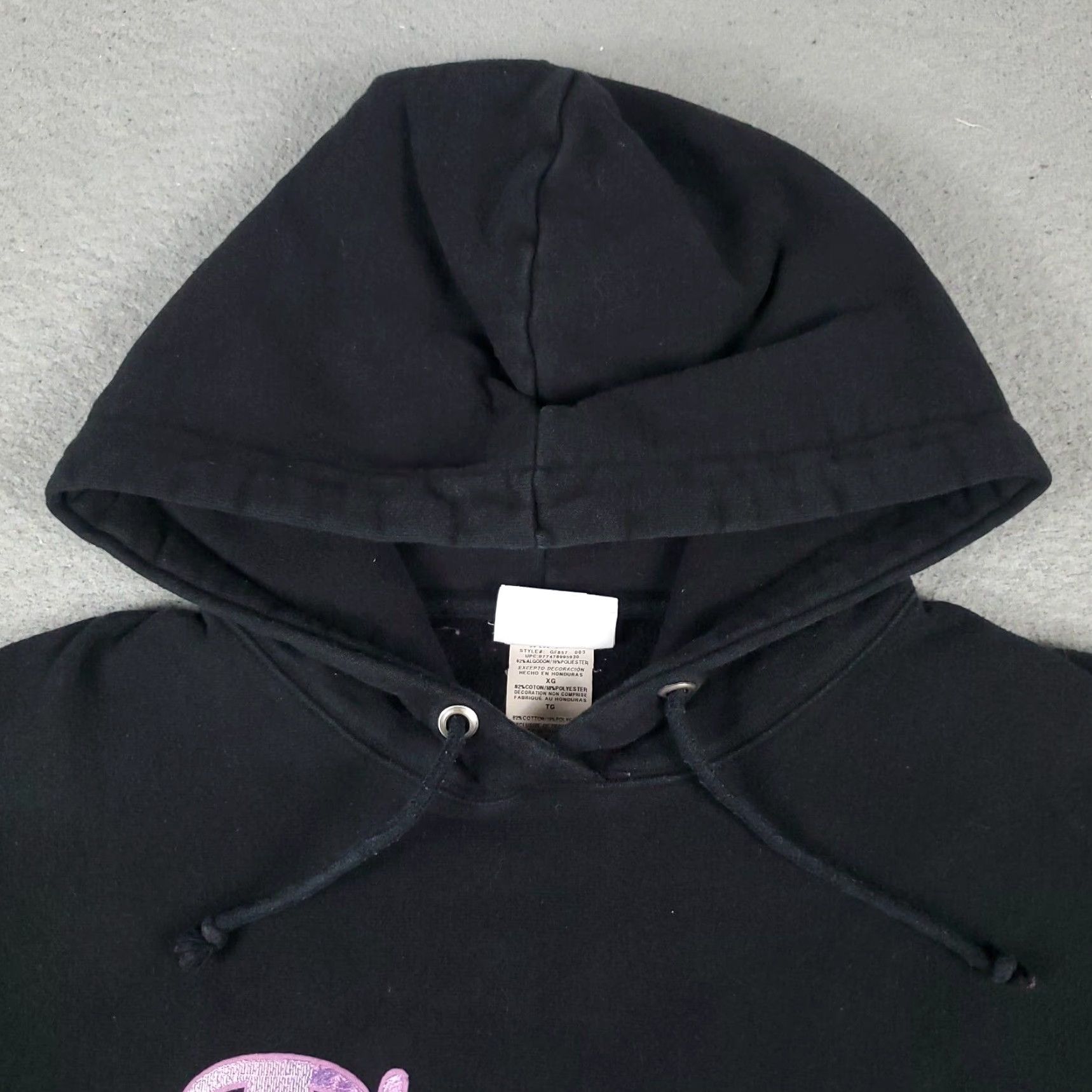 Champion VINTAGE Champion Women's Hoodie Pullover XL Black Cotton Logo Activewear Casual Winter Size XL / US 12-14 / IT 48-50 - 3 Thumbnail