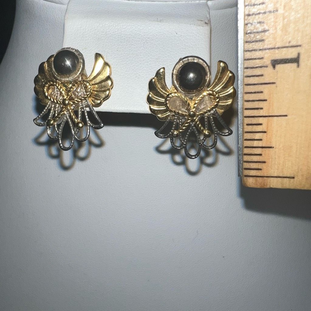 Vintage Vintage Multi Metal Wire Angel Earrings Size ONE SIZE - 3 Thumbnail