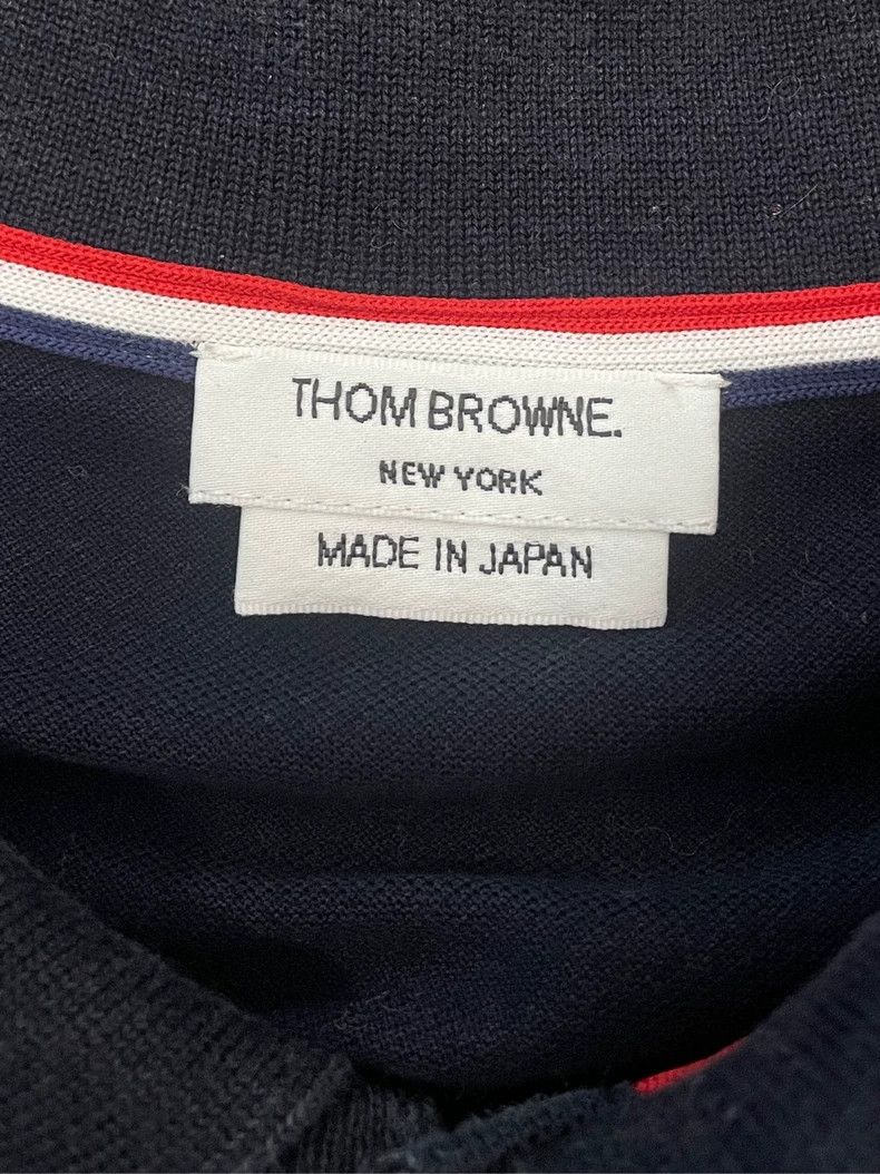 Thom Browne Thom Browne Dark blue pocket stripe Polo collar short-sleev Size US XL / EU 56 / 4 - 6 Thumbnail