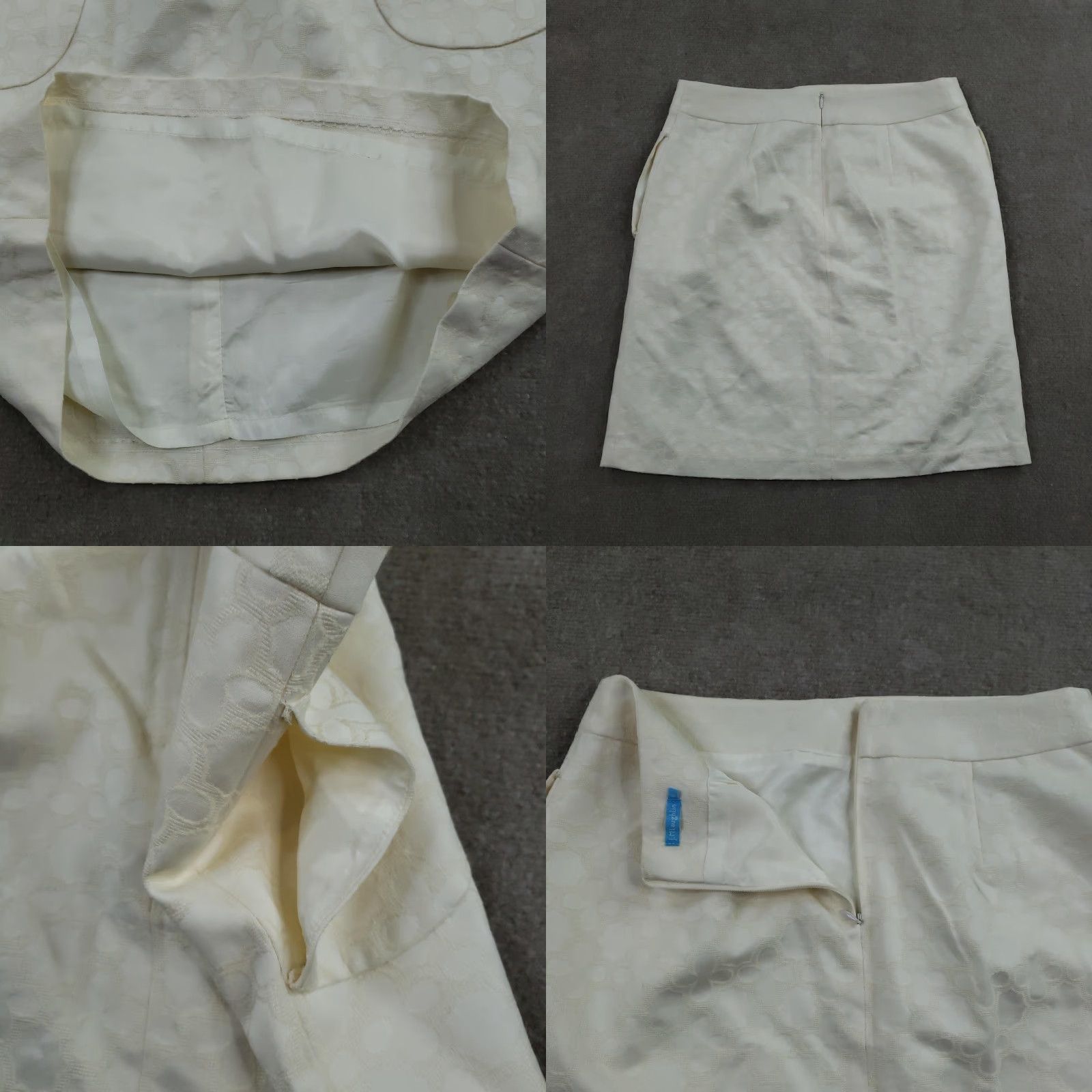 J.McLaughlin J. McLaughlin Skirt Womens Size 6 White Floral A-Line Short Lined Pockets Zip Size 28" / US 6 / IT 42 - 8 Thumbnail