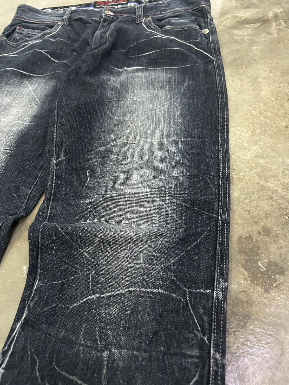 Japanese Brand Jack Serika Japanese Grunge Cracked Washed Crazy Streak Fade Size US 34 / EU 50 - 9 Thumbnail