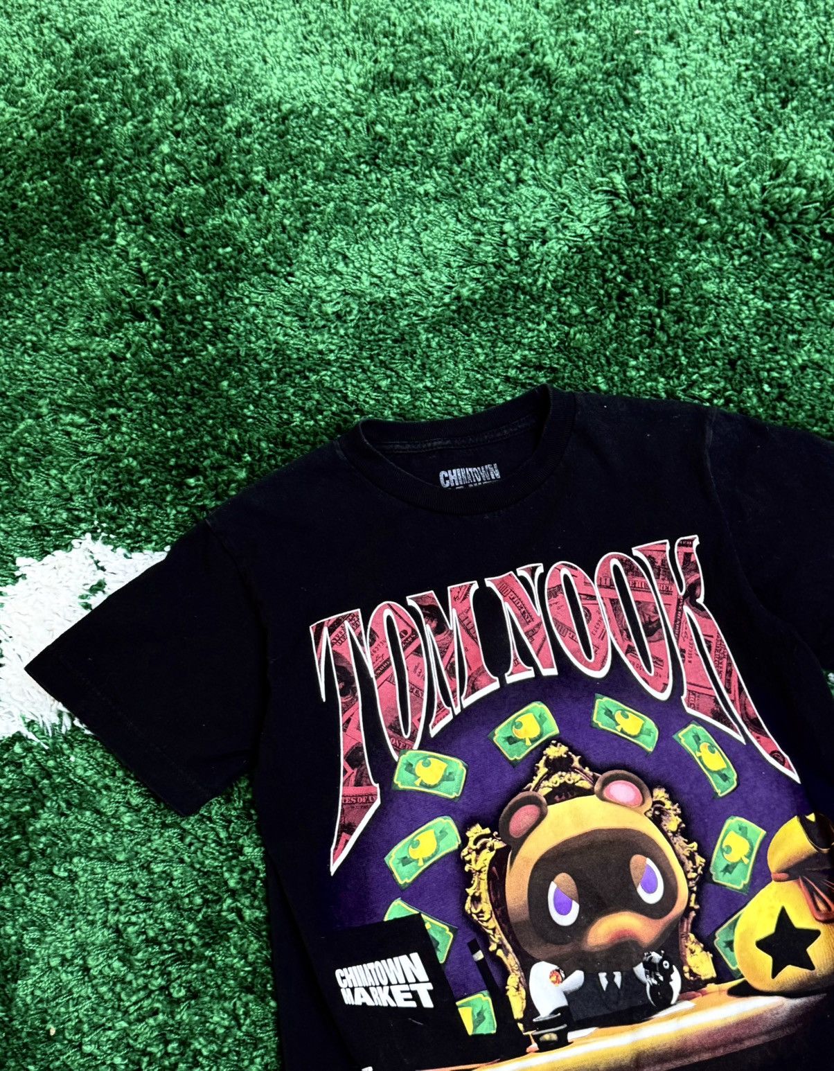 Market × Nintendo Chinatown Market Animal Crossing Tom Nook Tee Black Small Size US S / EU 44-46 / 1 - 2 Thumbnail