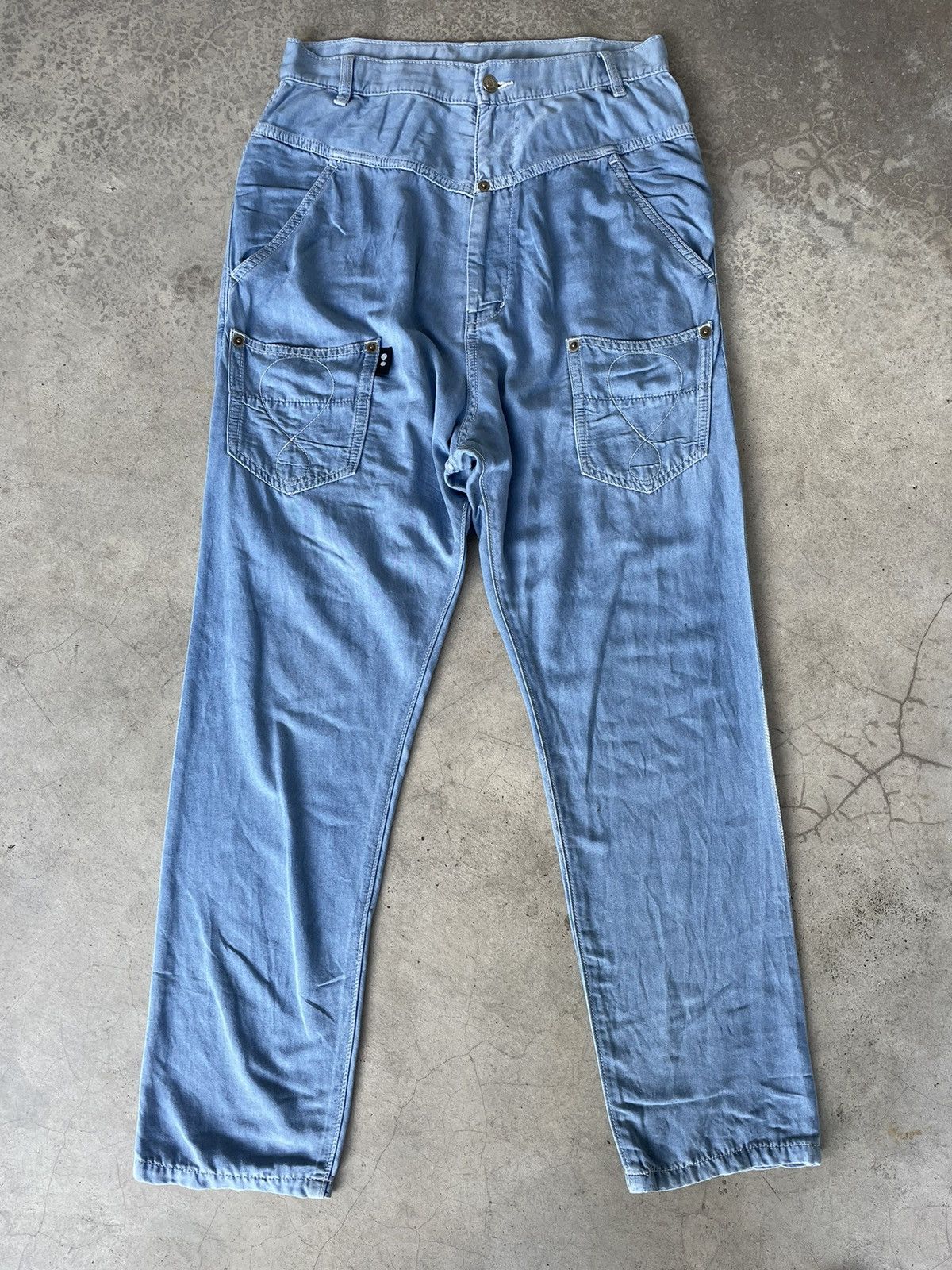 Issey Miyake Mercibeaucoup Drop Crotch Parachute Baggy Pant Size US 30 / EU 46 - 2 Thumbnail