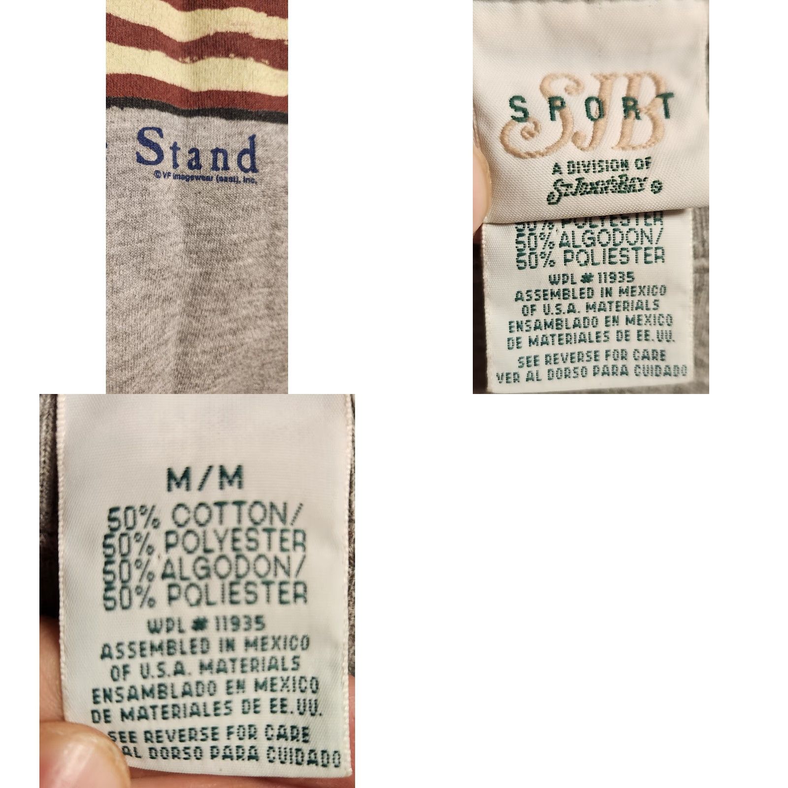 Vintage VINTAGE United States Of America Flag United We Stand Sweatshirt Men's M Gray 90s Patriotic Graphic Print Size US M / EU 48-50 / 2 - 8 Thumbnail