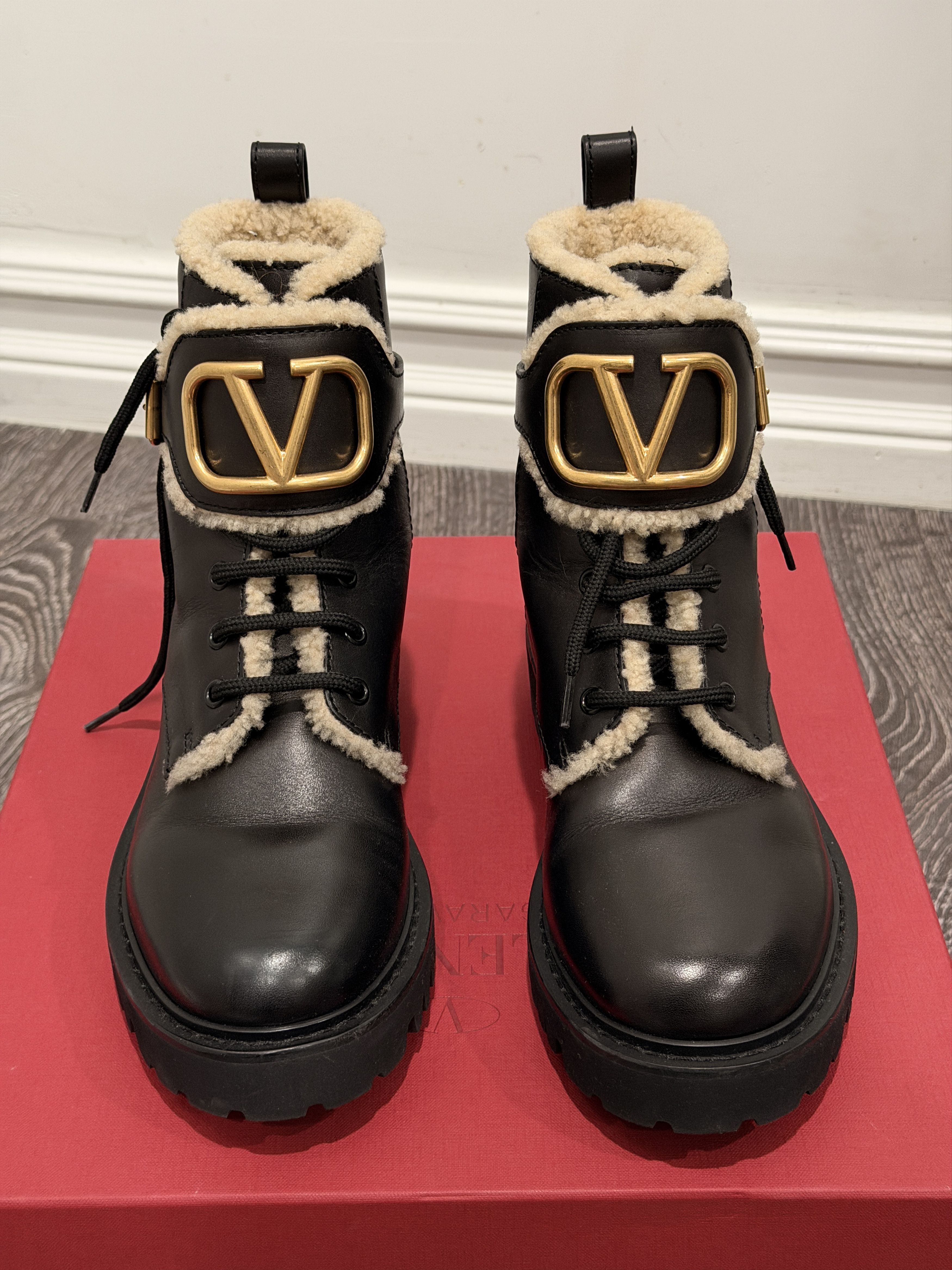 Valentino Valentino Combat Boots Size US 7 / IT 37 - 4 Thumbnail
