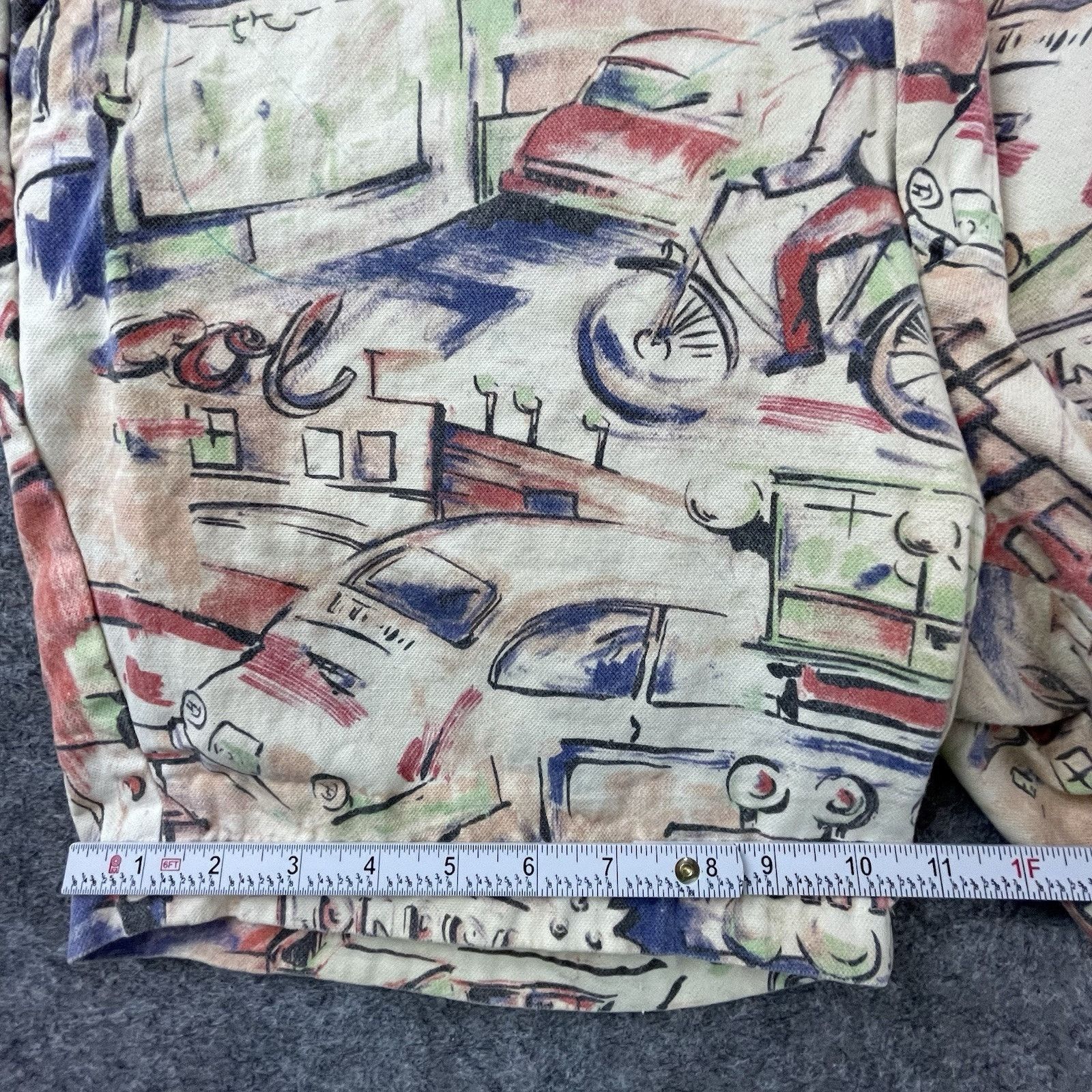 Hentsch Man Hentsch Man Shorts Mens 36 Colorful Art Retro City Print Size US 36 / EU 52 - 6 Thumbnail