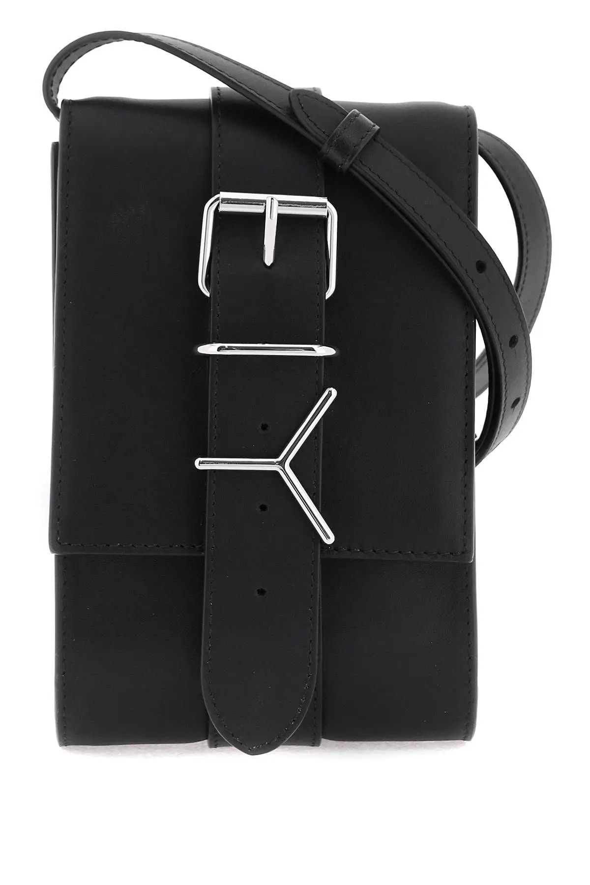 image of Yproject O1S22I1N0124 Y Belt Crossbody Bag In Black, Men's