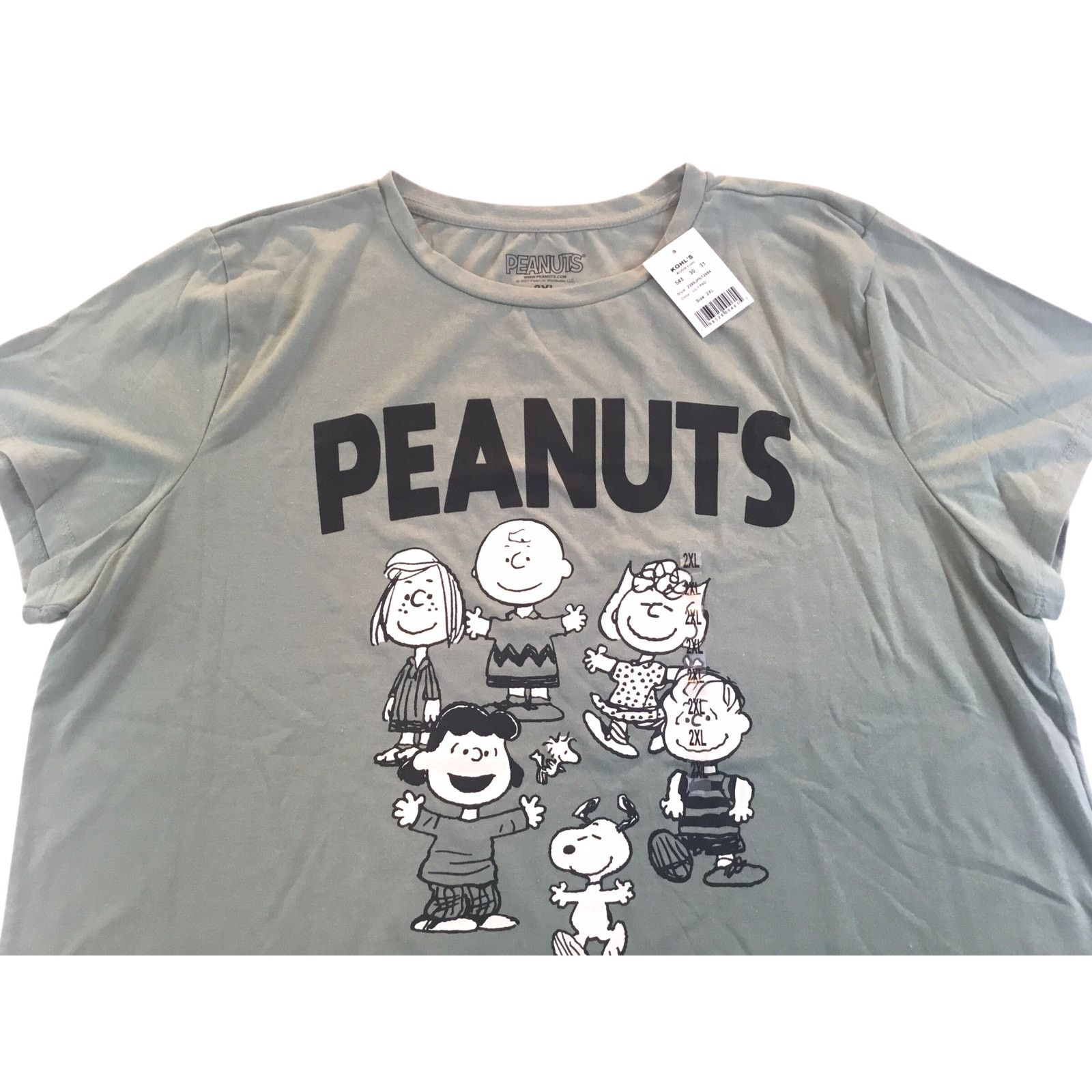 Peanuts Peanuts Snoopy Woodstock Gang T-Shirt 2XL New Green NWT Size US XXL / EU 58 / 5 - 1 Thumbnail