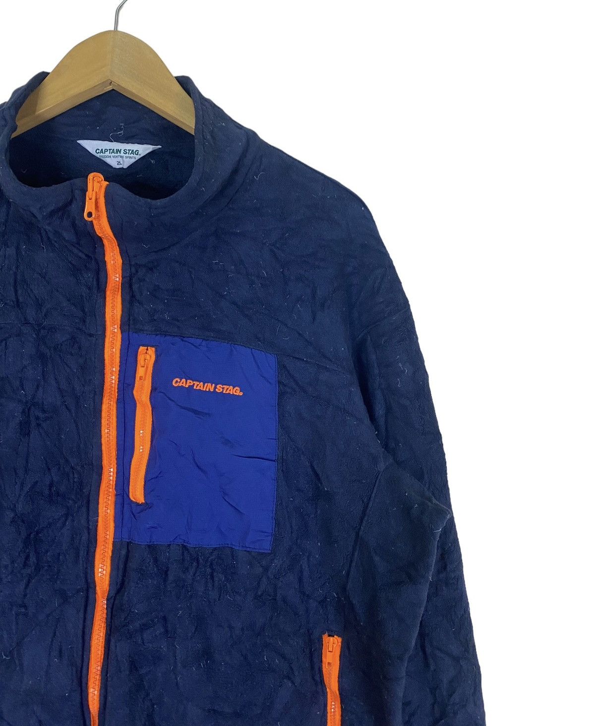 Japanese Brand Japanese Ourdoor Captain Stag Zip Up Fleece Jacket Size US L / EU 52-54 / 3 - 5 Thumbnail