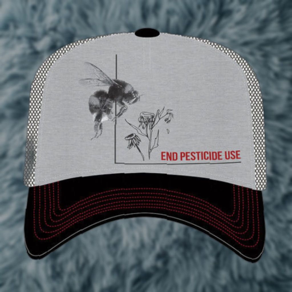 The Mountain The Mountain End Pesticide Use Bumble Bee Hat Cap NEW Environmentalist Trucker Snapback Gray MENS Adjustable Adult Men Hat Size ONE SIZE - 1 Preview