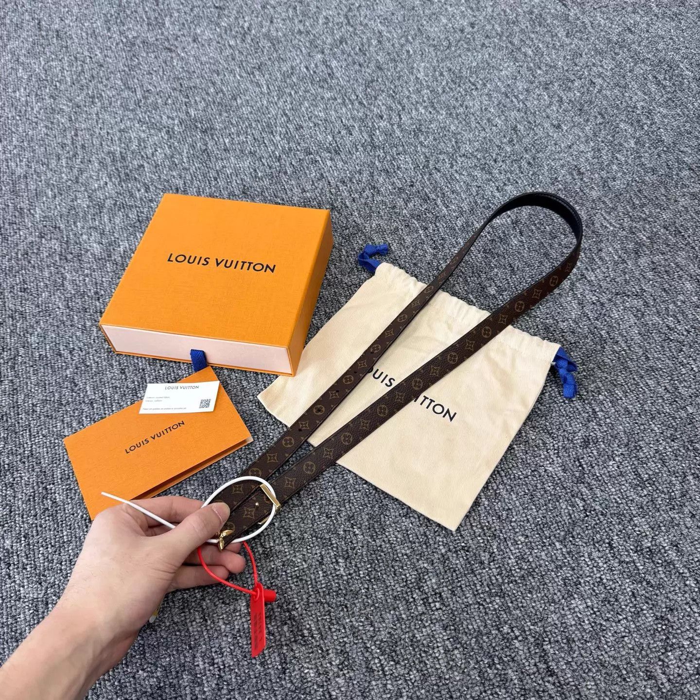 Louis Vuitton LV Pretty LV 20mm Double-Sided Narrow Belt Monogram New Size ONE SIZE - 5 Thumbnail