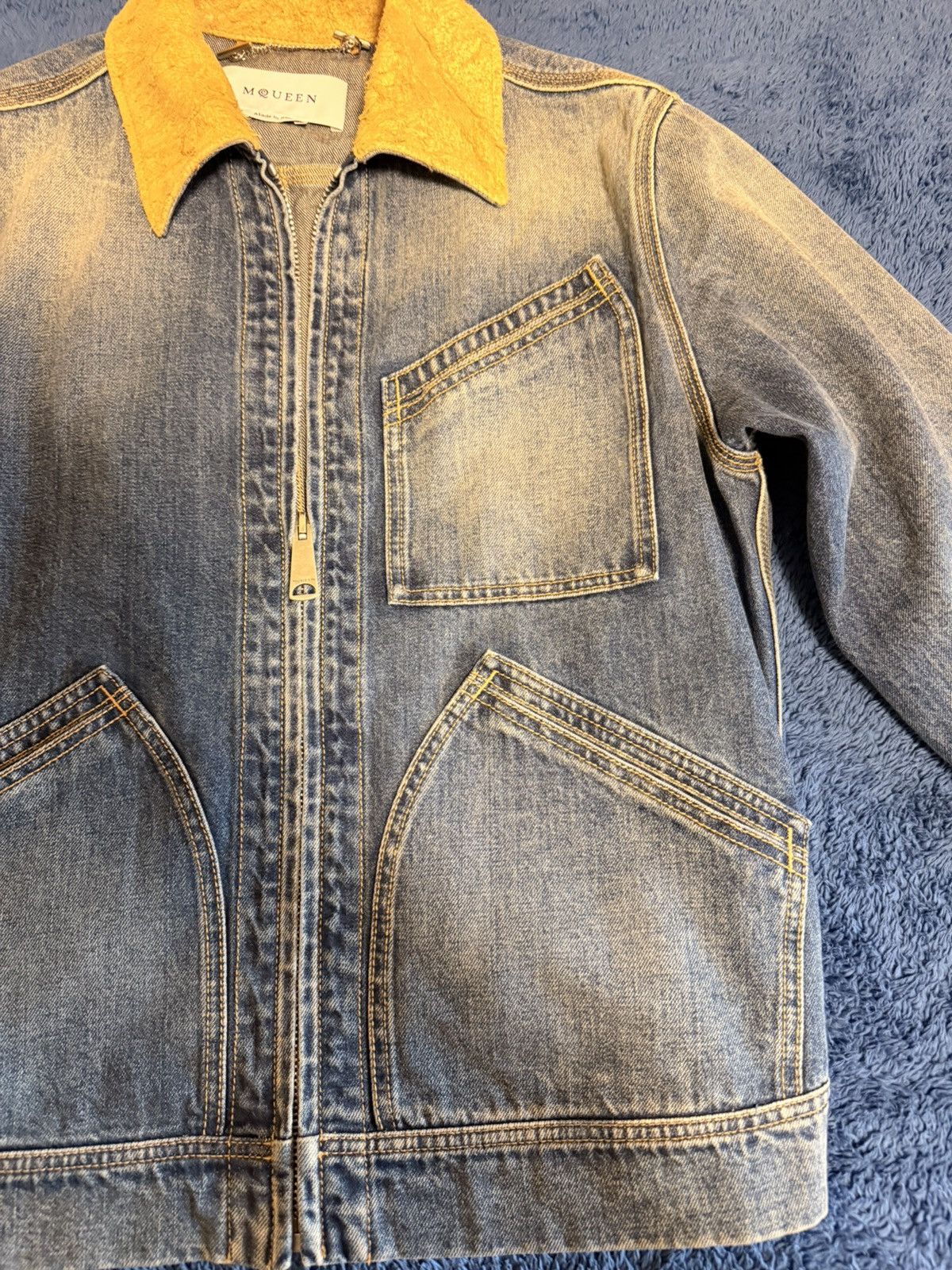 Alexander McQueen ALEXANDER MCQUEEN GIACCA DENIM WORKWEAR Size US S / EU 44-46 / 1 - 3 Thumbnail
