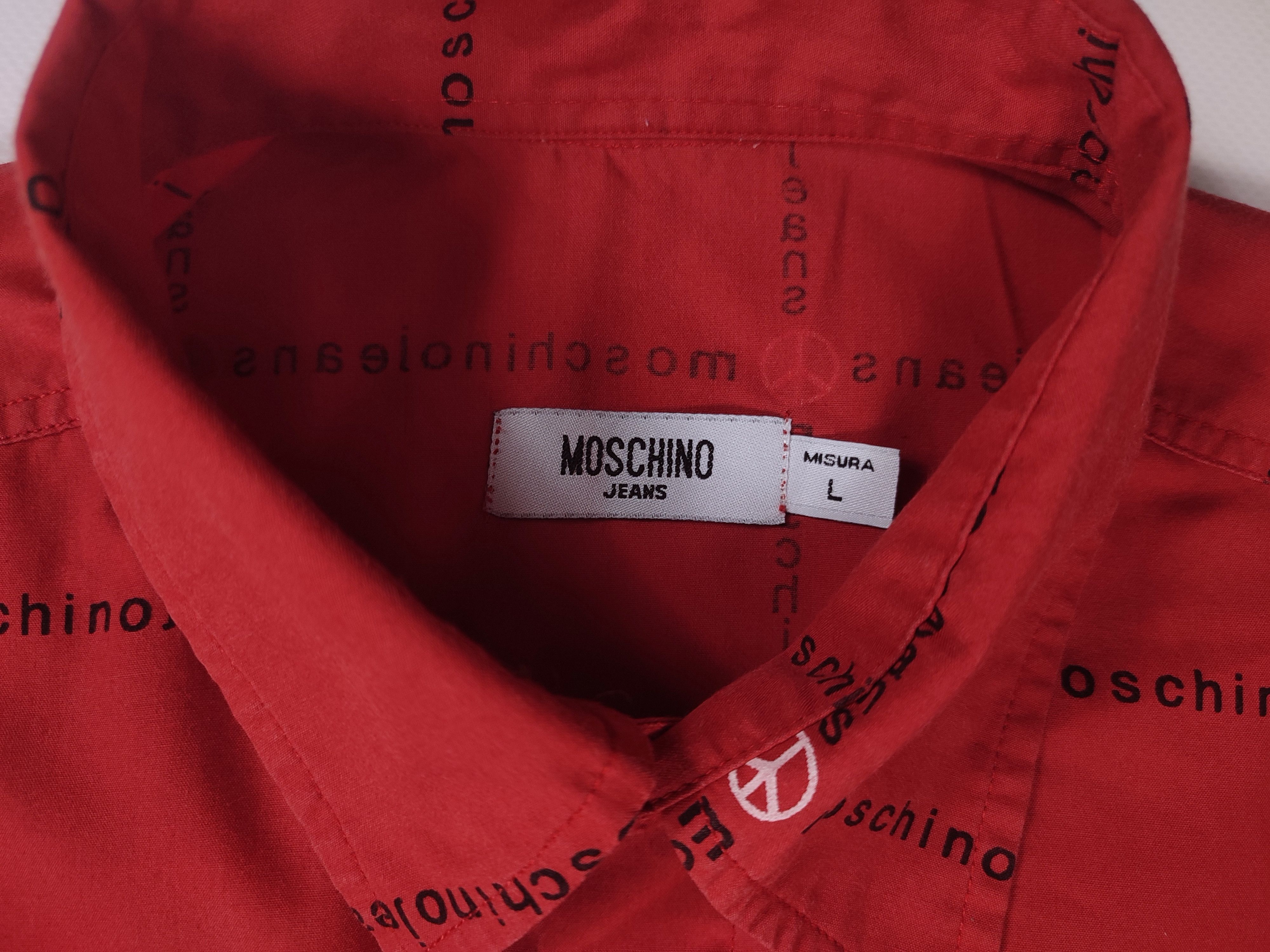 Moschino Moschino vintage shirt monogram Size US L / EU 52-54 / 3 - 12 Thumbnail