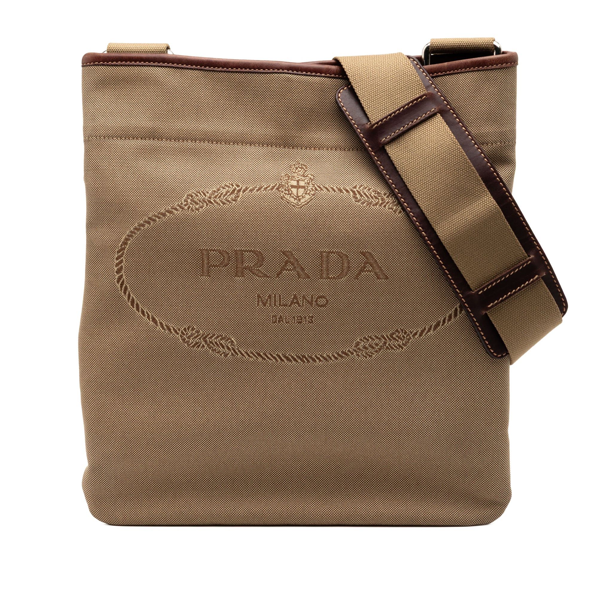 Prada Canvas Canapa Logo Crossbody Size ONE SIZE - 1 Thumbnail