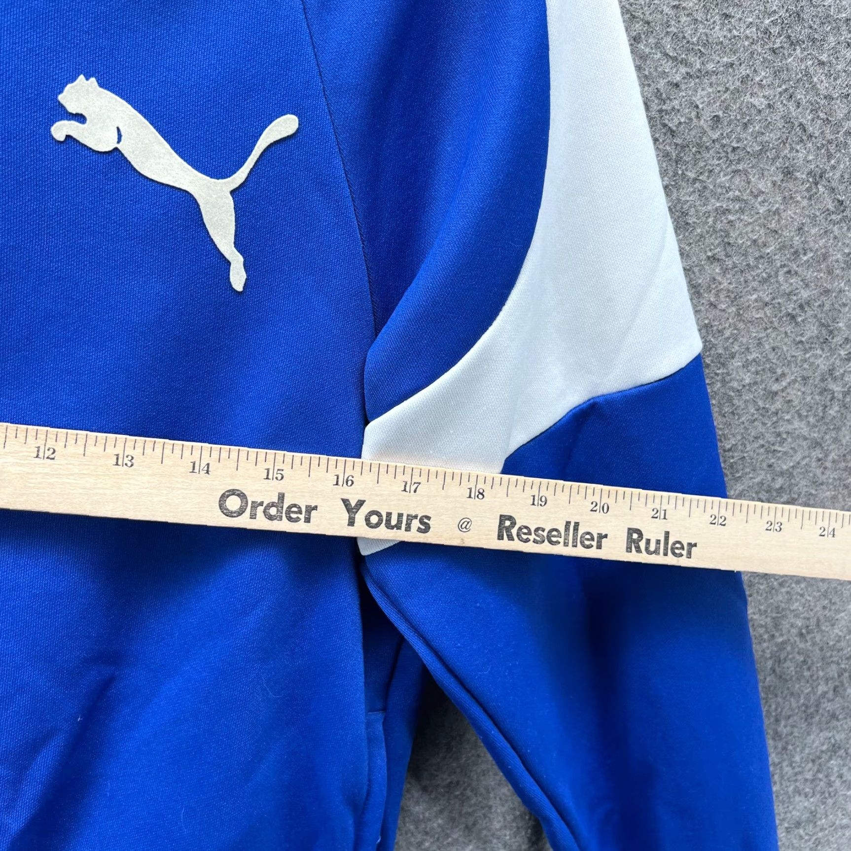 Puma VINTAGE Puma Track Jacket Women Medium Blue Full Zip High Neck Windbreaker Logo Style Track Jacket Womens M Blue Athletic Size M / US 6-8 / IT 42-44 - 2 Thumbnail