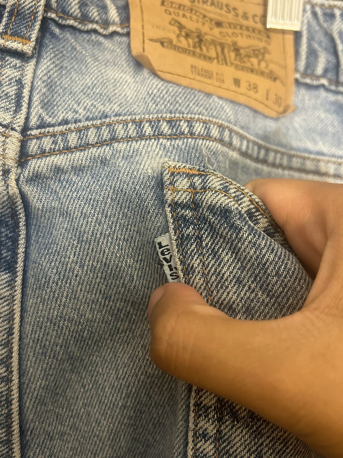 Levi's Levi’s White Tab Relax Fit Straight Leg Jeans Size US 38 / EU 54 - 9 Thumbnail