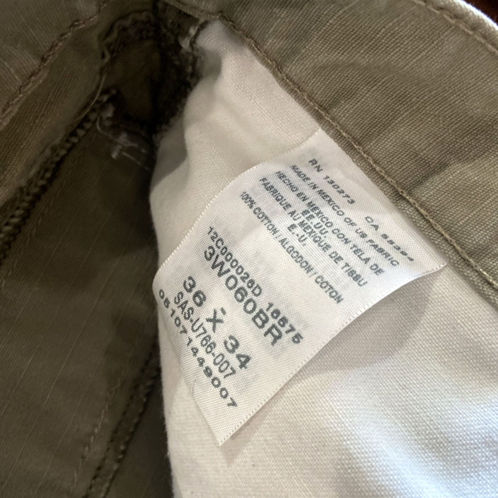 Wrangler Wrangler RIGGS Workwear Cargo Pants Mens 36x34 Olive Cotton Multi-Pocket Regular Waist 36 Inseam 34 Workwear Cargo Pants Mens Regular Olive Green Size US 36 / EU 52 - 7 Thumbnail