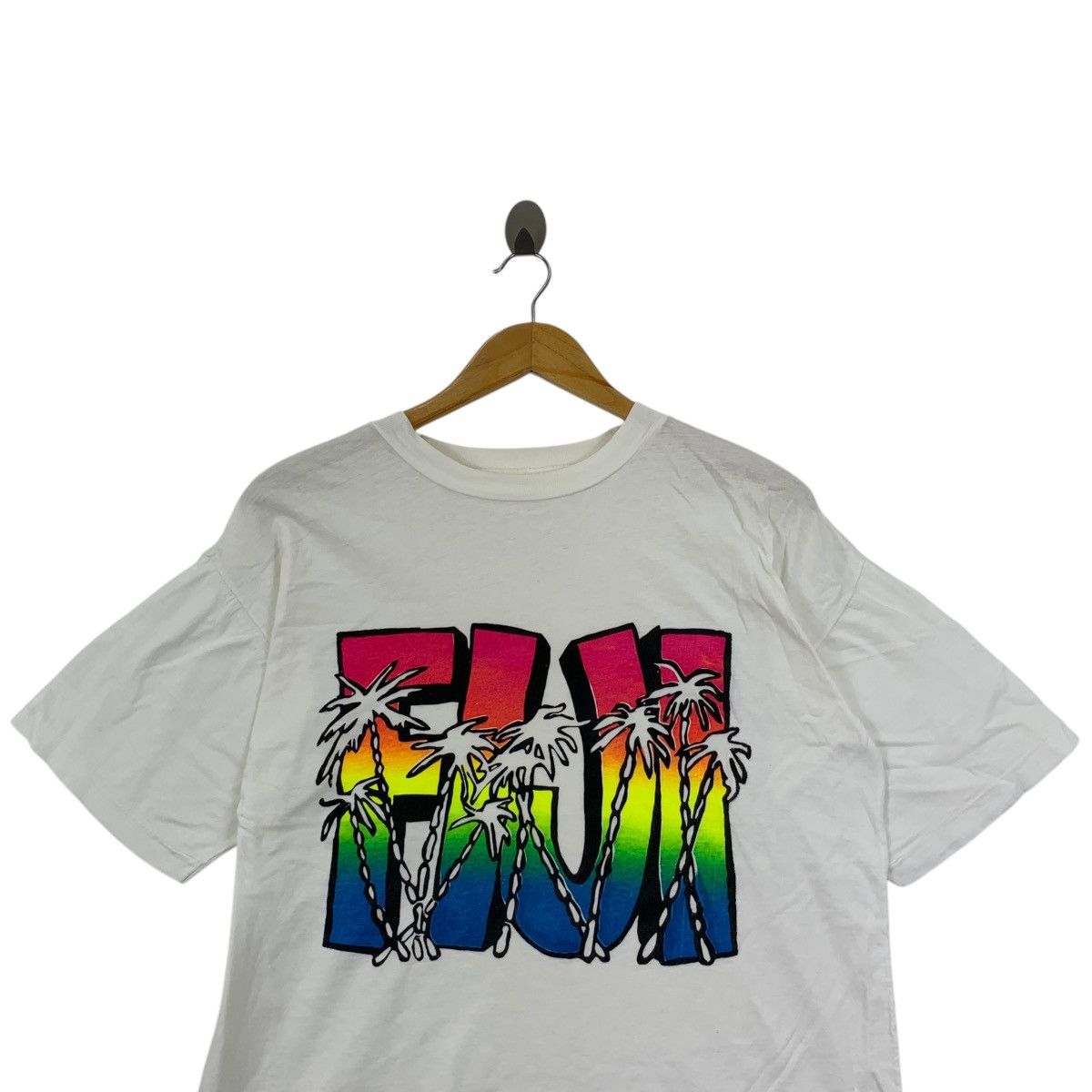 Fiji Vintage FIJI SOUTH PACIFIC Artwork Hawaii Beach Tee Shirt Size M / US 6-8 / IT 42-44 - 2 Thumbnail