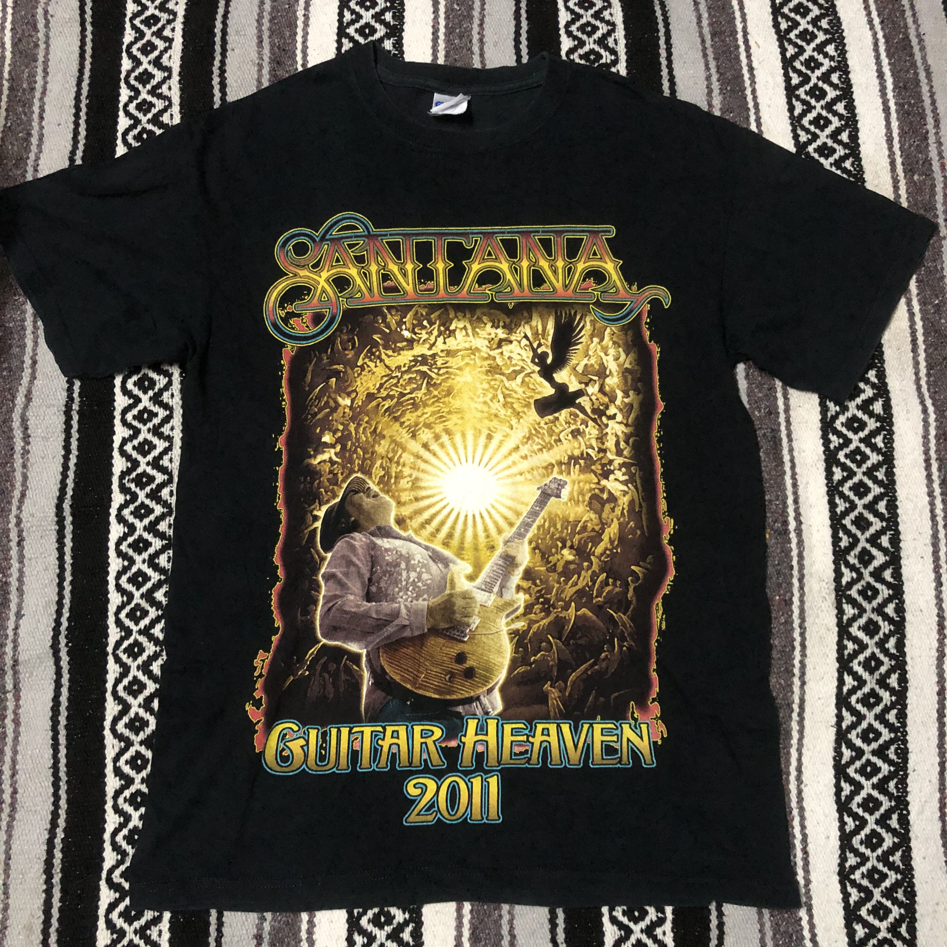 Band Tees Vintage Y2K Santana solo guitar american band shirt Size US M / EU 48-50 / 2 - 1 Thumbnail