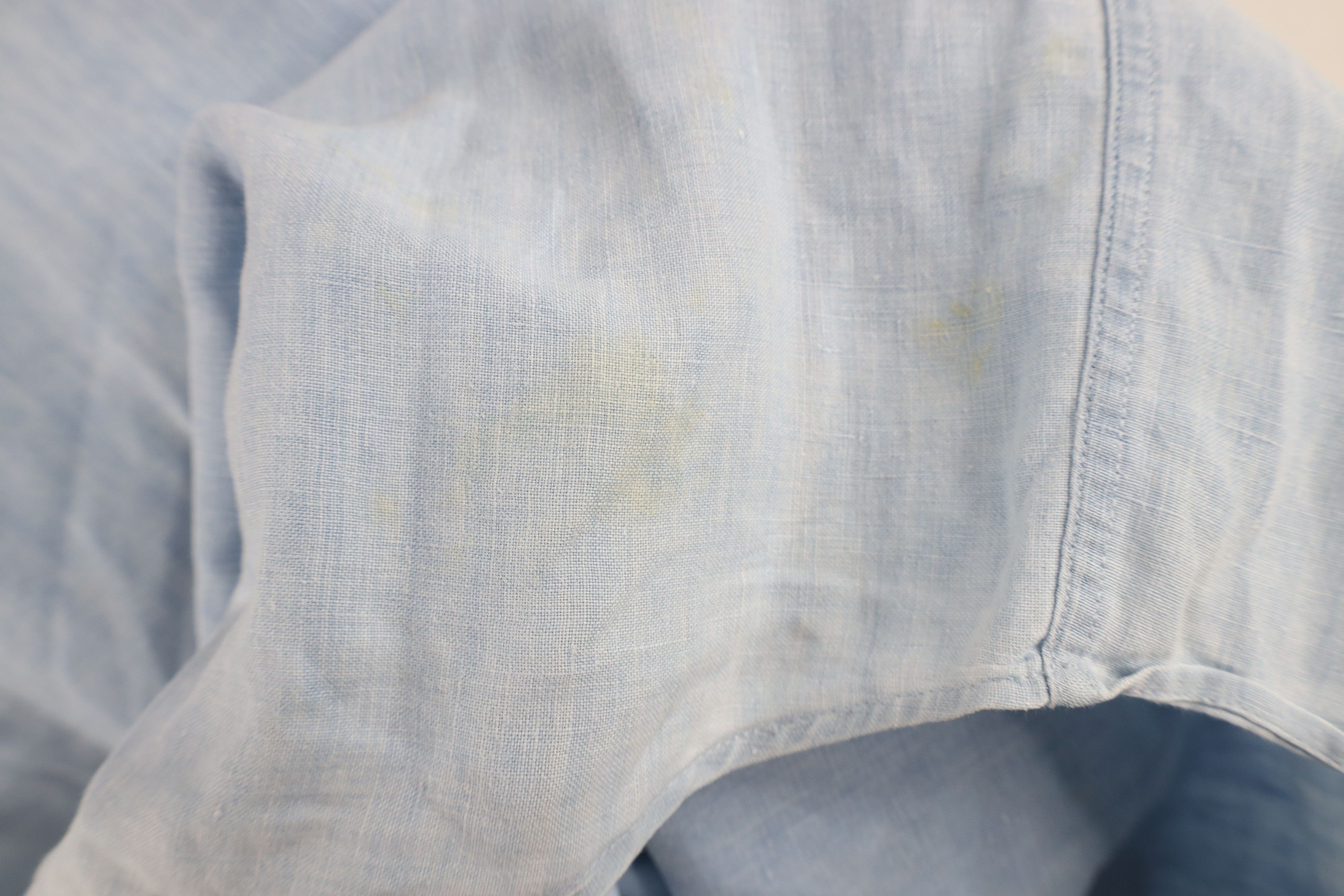 Banana Republic × Vintage Vintage 90s Banana Republic Fit Linen Button Shirt Blue Size ONE SIZE - 11 Thumbnail