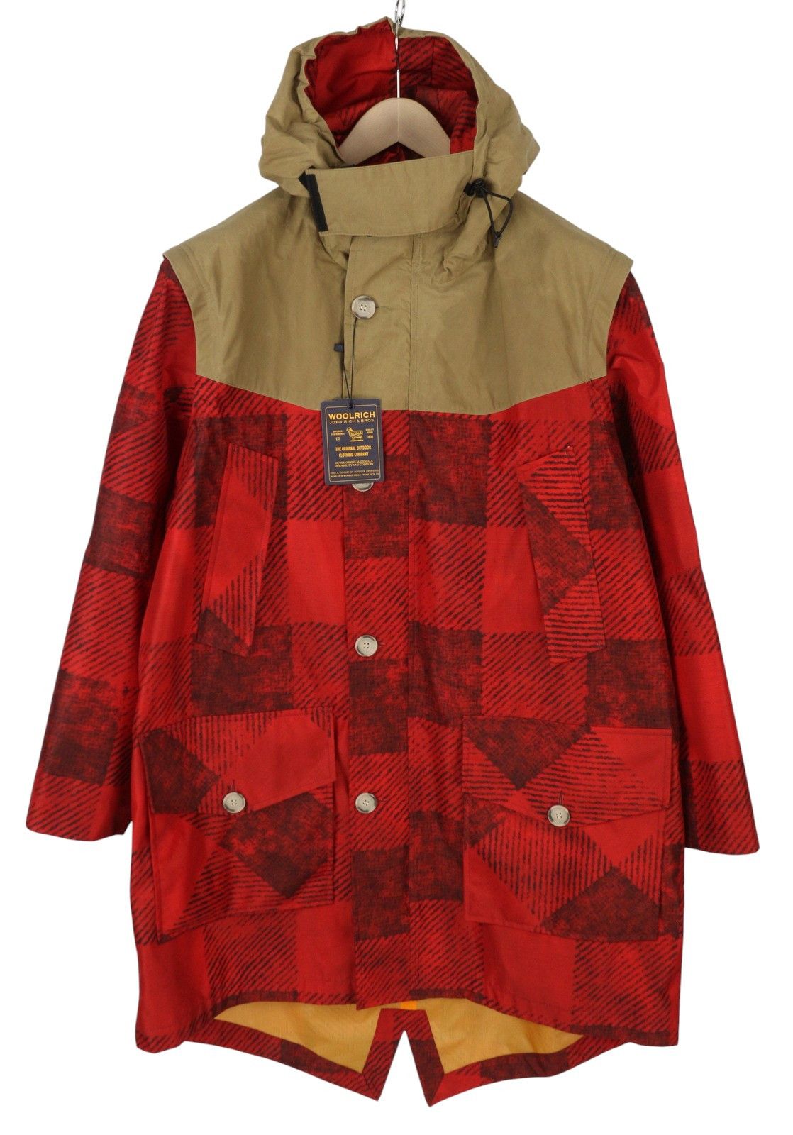 Woolrich Woolen Mills Loveland Fishtail L Parka Removable Sleeves 86709 Size US L / EU 52-54 / 3 - 1 Thumbnail
