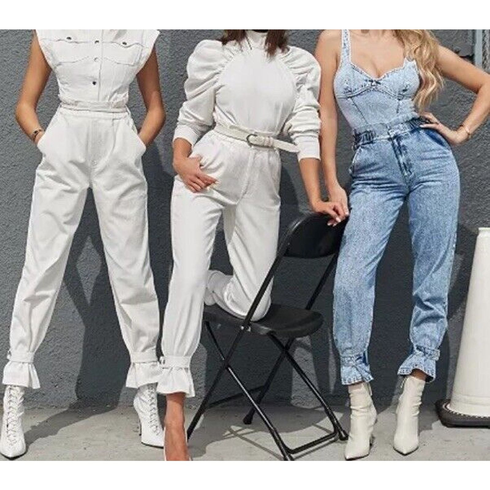 Other CULPOS X INC Paper Bag Waist Acid Wash Jeans Size 10 NWT Size 32" / US 10 / IT 46 - 2 Thumbnail