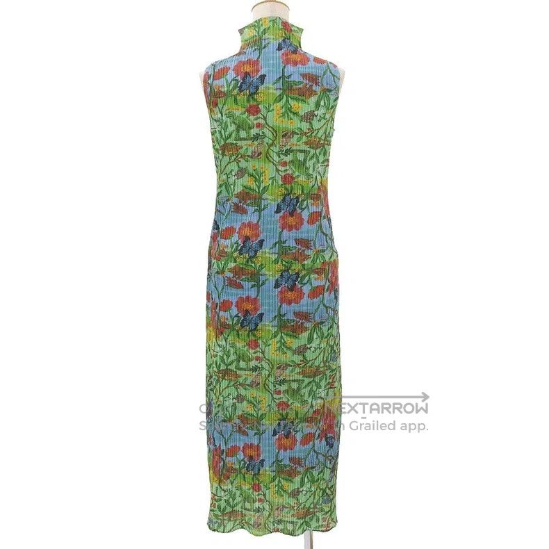 Issey Miyake Issey Miyake Green Dress Size M / US 6-8 / IT 42-44 - 3 Thumbnail