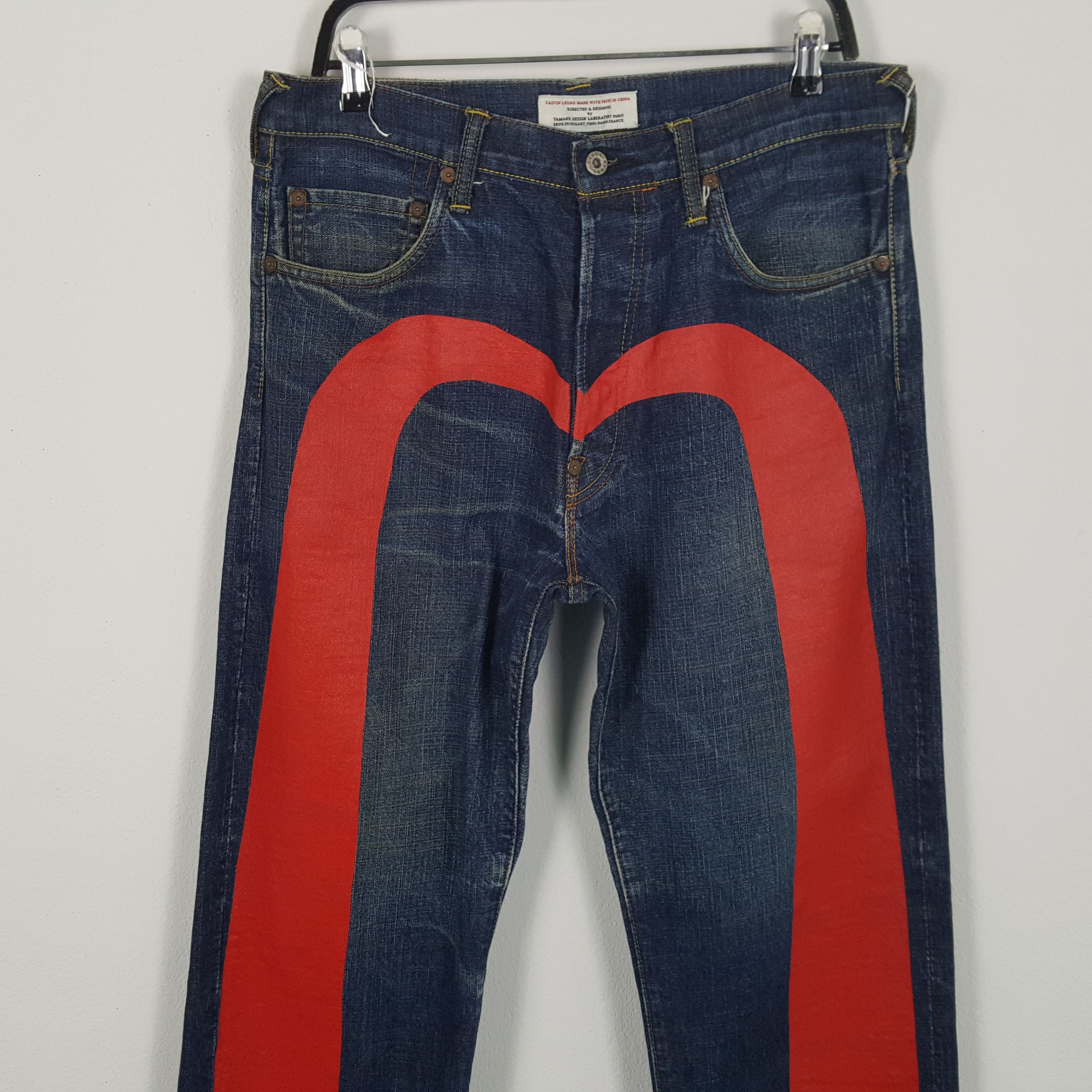 Japanese Brand × Vintage EVISU Japanese Brand Streetwear Custom Daicock Jeans Size US 34 / EU 50 - 2 Thumbnail