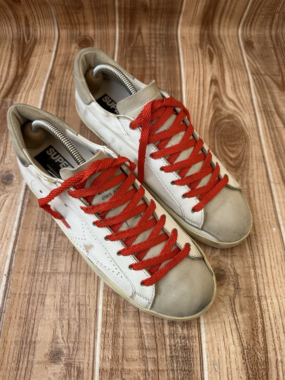 Golden Goose Golden Goose Superstar White Leather Nubuck Low Top Sneaks Size US 9 / EU 42 - 1 Thumbnail