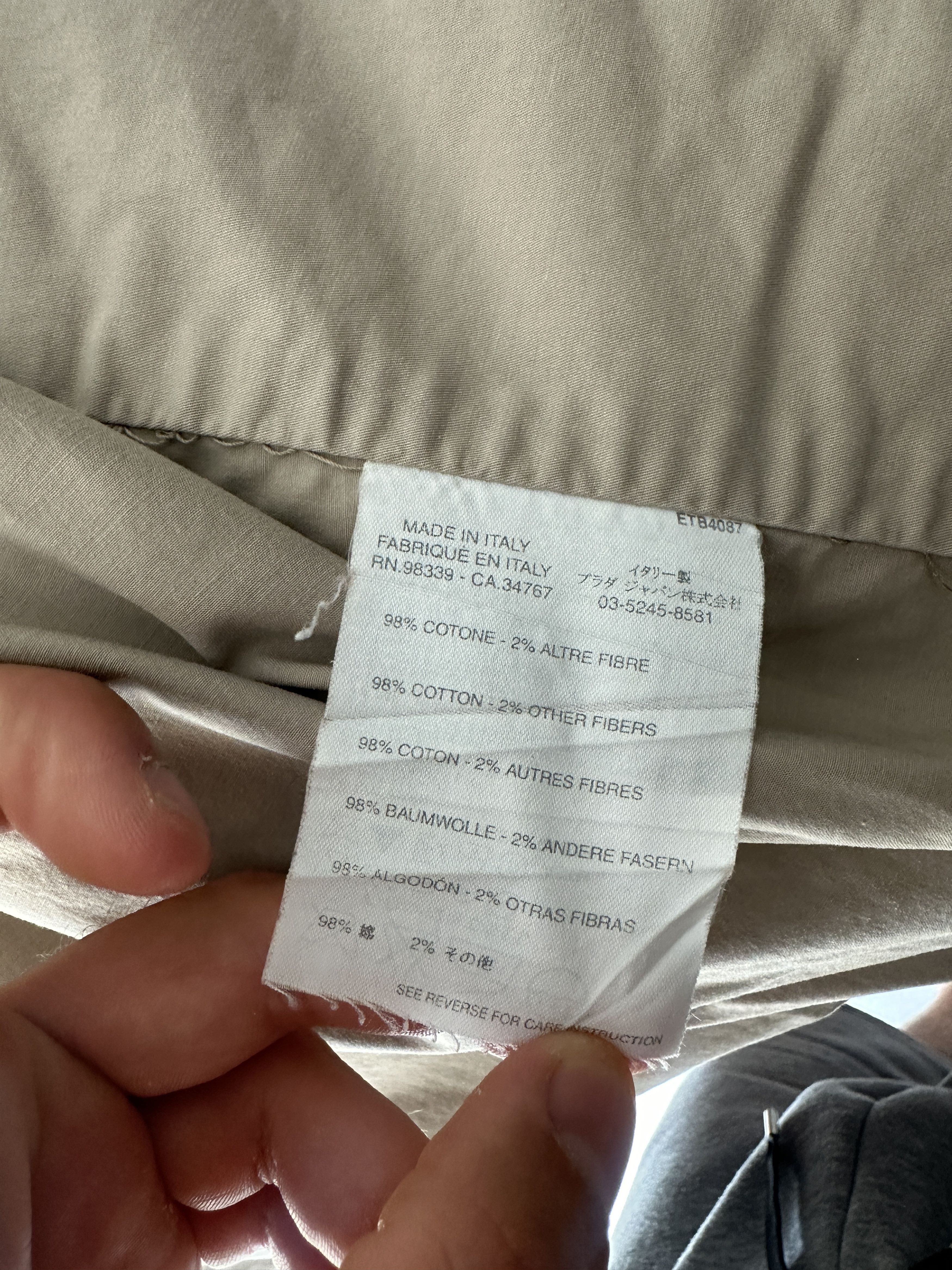 Prada Prada Milano Sgb 618 Mat ckk Bomber Light Jacket Siz 50 M L Size US M / EU 48-50 / 2 - 13 Thumbnail