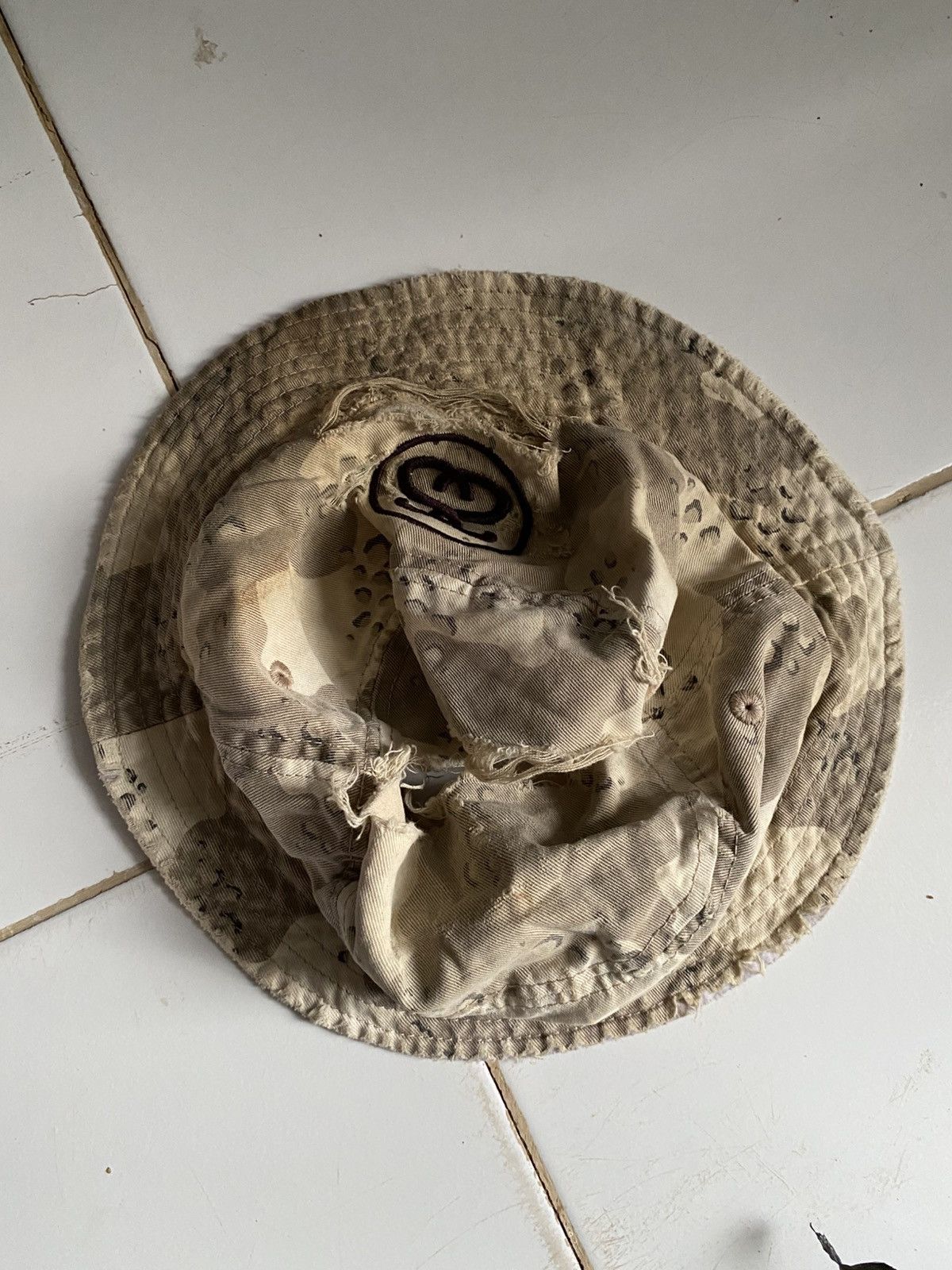 Stussy 2000s Crazy Destroyed stussy sp16 bucket hat Size ONE SIZE - 2 Thumbnail