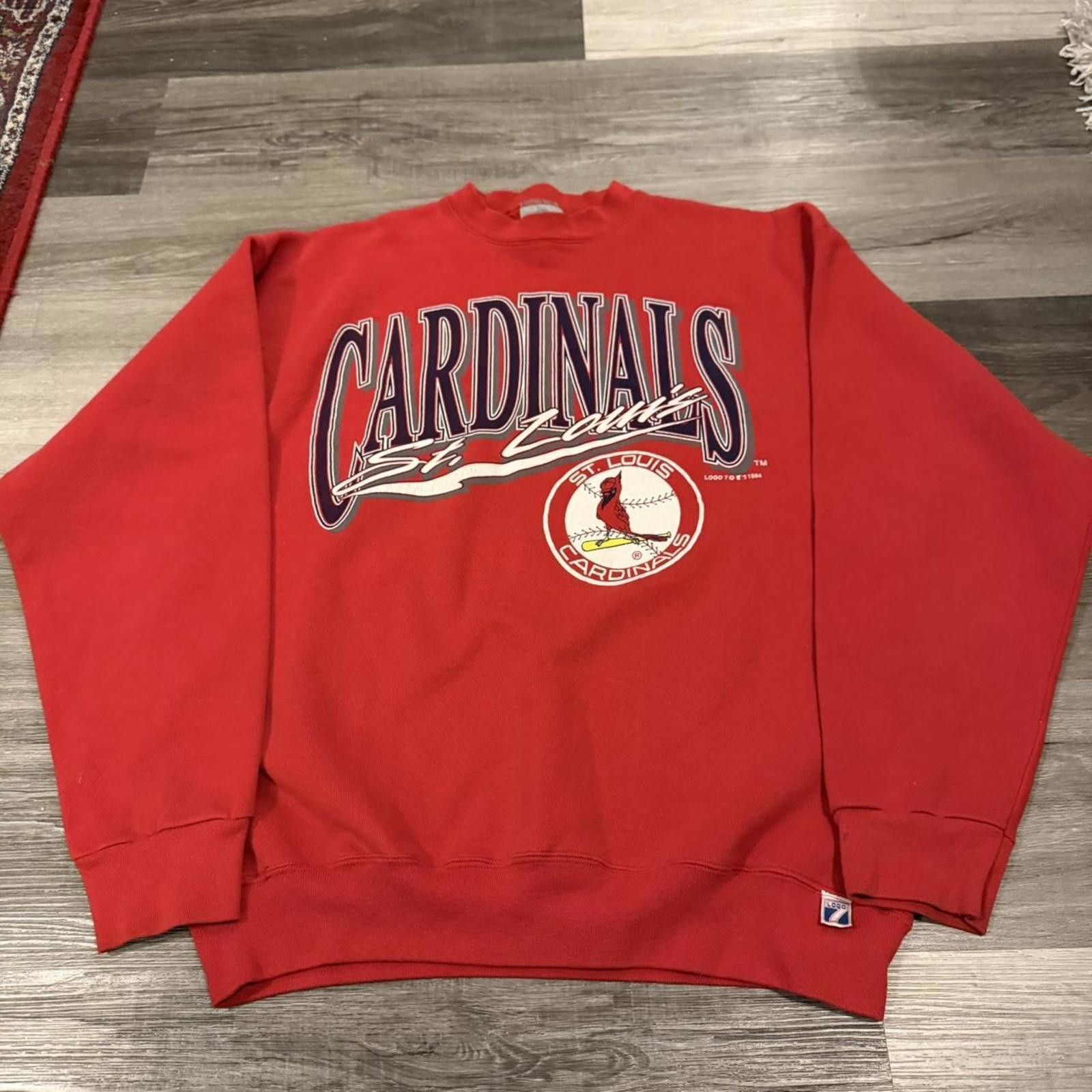 Logo 7 Vintage St. Louis cardinals logo 7 heavy weight sweatshirt Size US XL / EU 56 / 4 - 2 Thumbnail