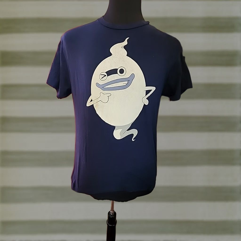 Swatch Yo-Kai Watch WHISPER Navy Blue T-Shirt M Men Graphic Tee 100% Cotton Short Sleeve Crew Neck Anime 90s? Size US M / EU 48-50 / 2 - 1 Thumbnail