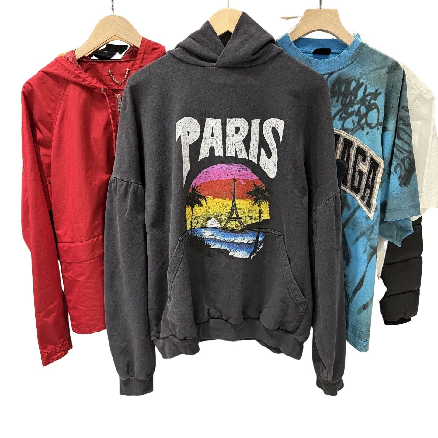 Balenciaga Balenciaga Paris Sunset Hoodie Size 2 Size US M / EU 48-50 / 2 - 1 Thumbnail