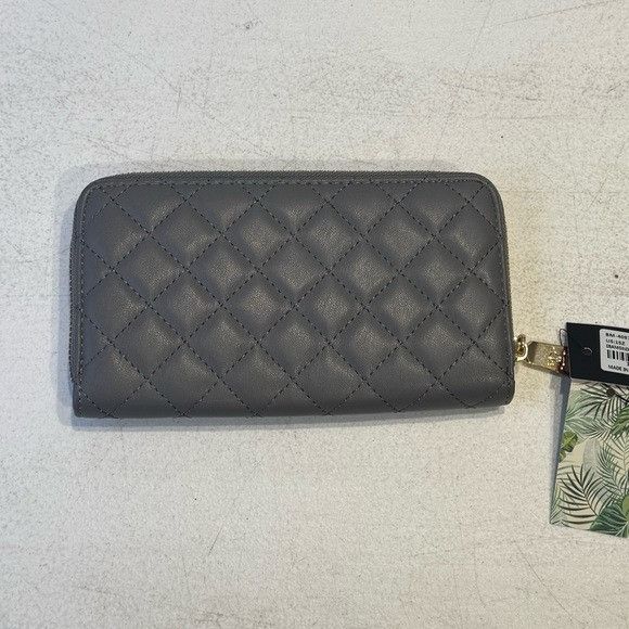 Badgley Mischka NWT BADGLEY MISCHKA DIAMOND QUILTED GREY LONG WALLET Size ONE SIZE - 4 Thumbnail
