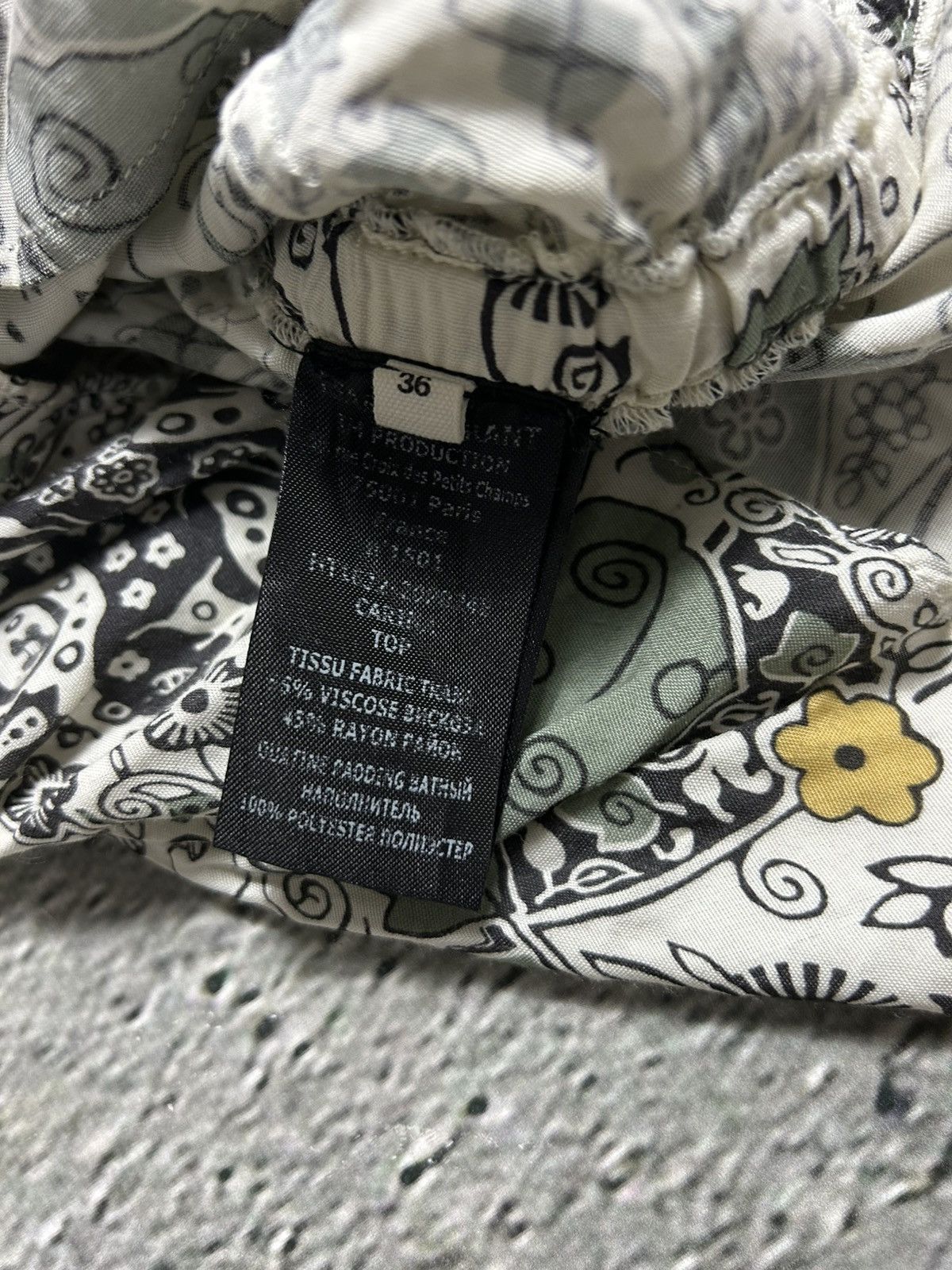 Isabel Marant Isabel Marant Étoile beige green floral set skirt + top Size XS / US 0-2 / IT 36-38 - 6 Thumbnail