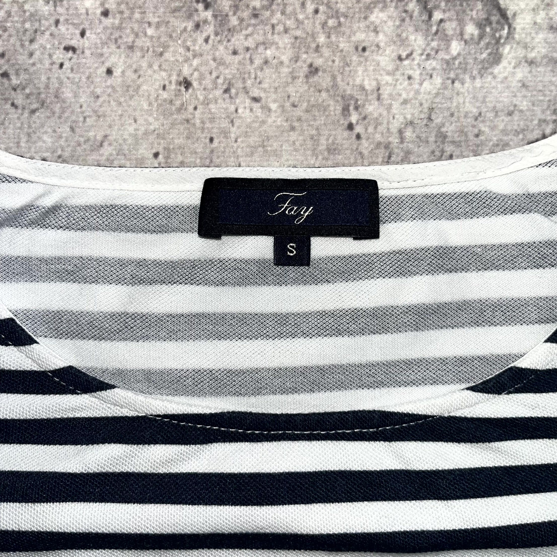 Fay Fay Striped White Sweatshirt 3/4 Sleeves Size S Size S / US 4 / IT 40 - 9 Thumbnail