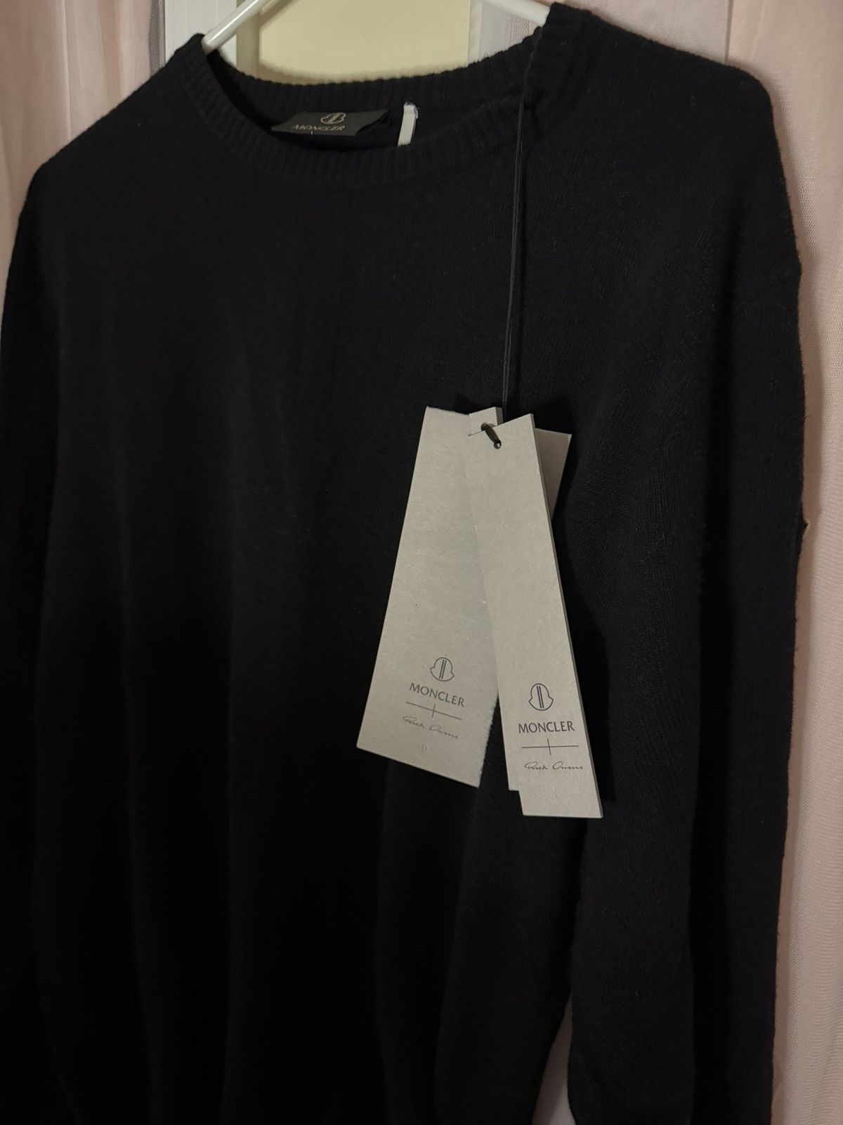 Moncler × Rick Owens Moncler x Rick Owens Black Wool & Cashmere Sweater — Size S Size US S / EU 44-46 / 1 - 6 Thumbnail