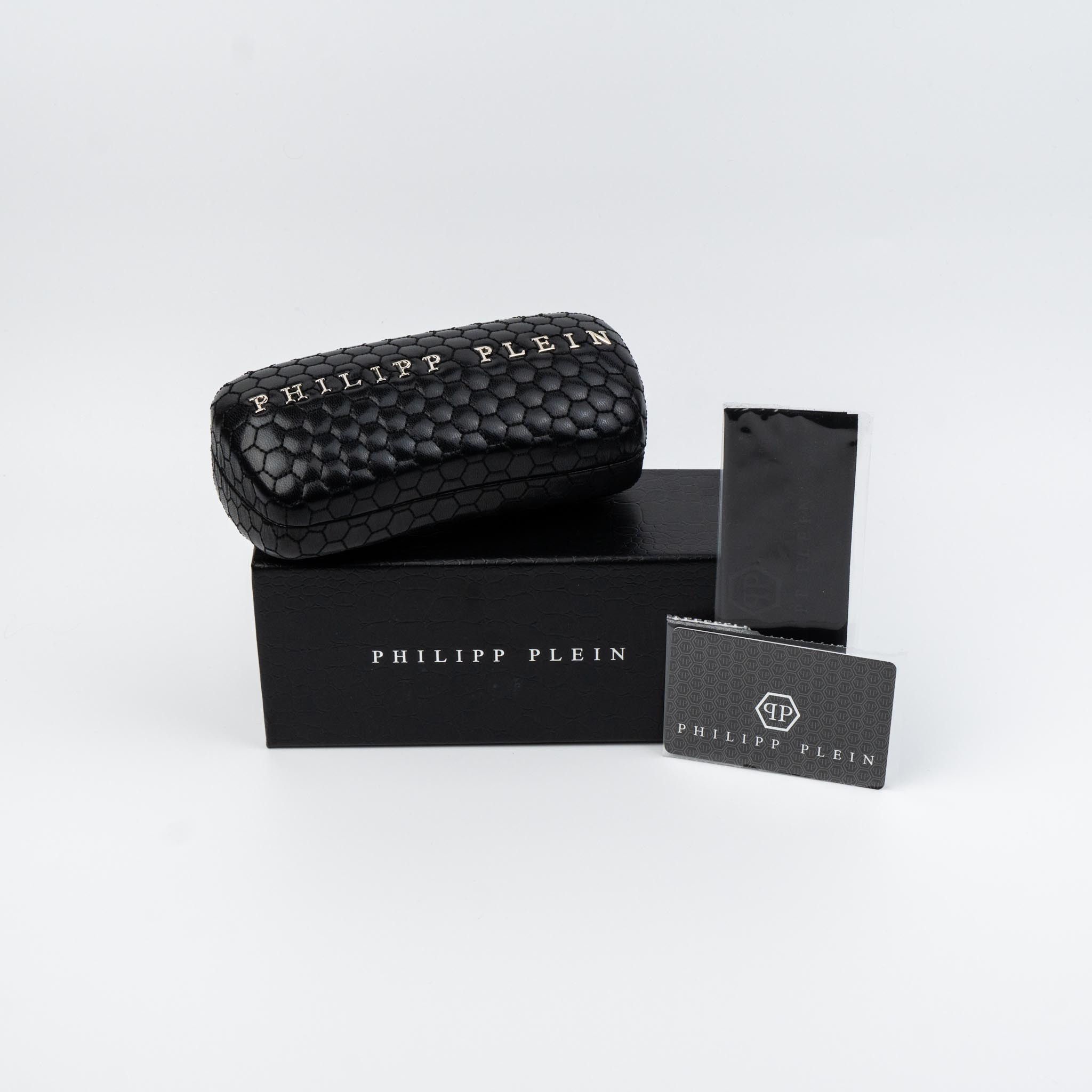 Philipp Plein Philipp Plein Sunglasses Rectangle SPP003M 703L AUTHENTIC Size ONE SIZE - 13 Thumbnail