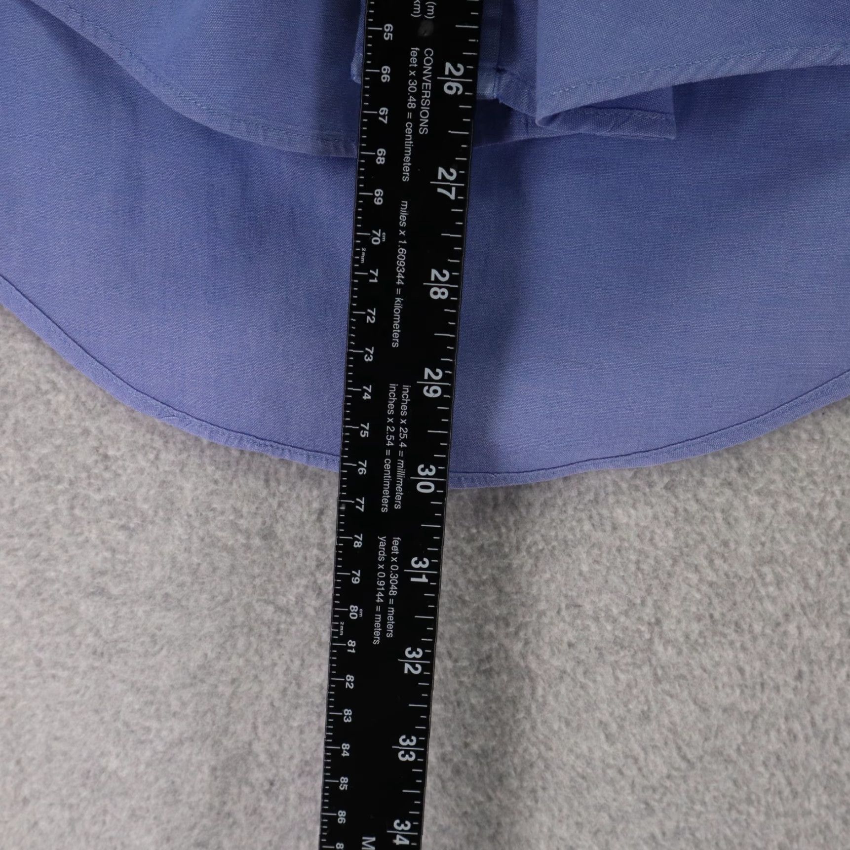 Lands' End Lands' End Shirt Mens 14.5-32 Pinpoint Oxford Pocket Button Up Blue Long Sleeve Size US M / EU 48-50 / 2 - 4 Thumbnail