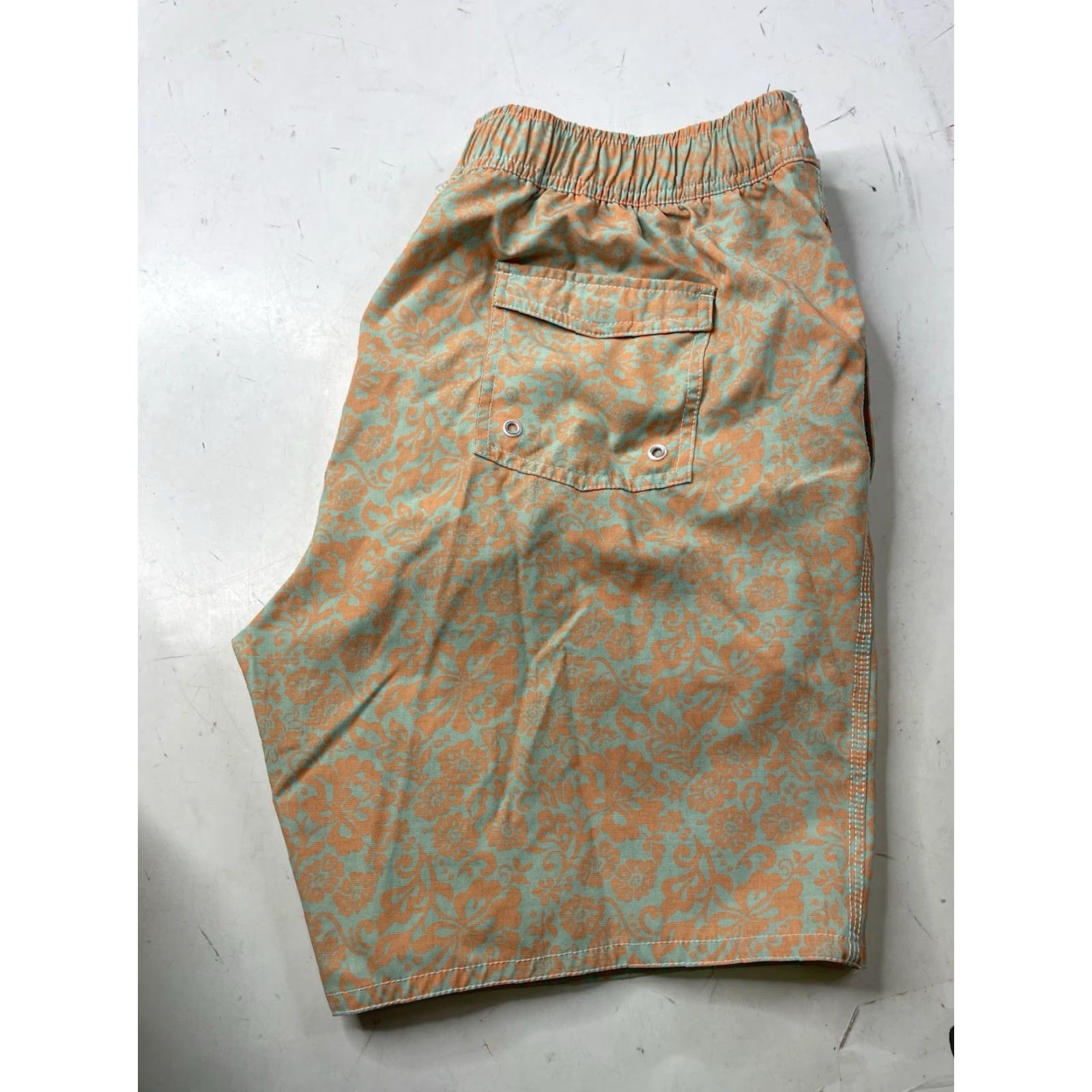 johnnie-O johnnie-O Akers Swim Trunks Board Shorts Clementine 7” Men’s L Swim Bottom Trunks Multicolor Mens Large Size US 33 - 3 Thumbnail