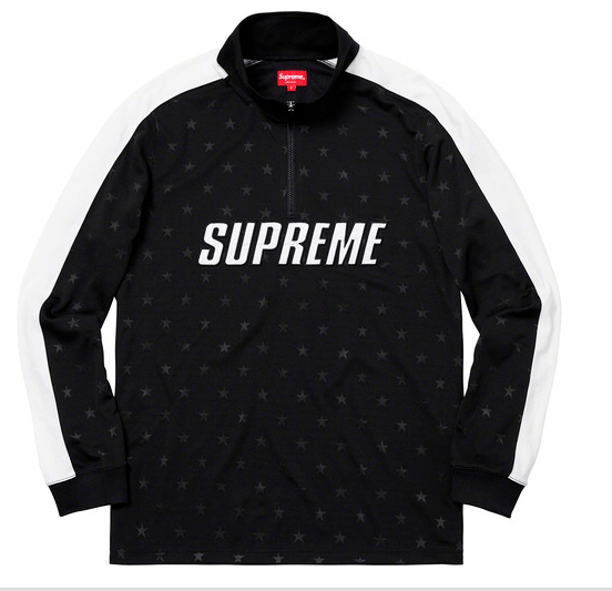 image of Supreme Track Half Zip Pullover Black Xlarge, Men's